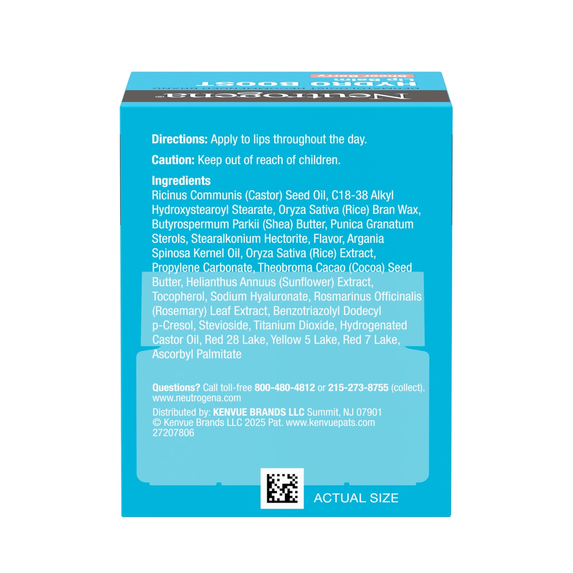 Neutrogena Hydro Boost Hyaluronic Acid Lip Balm, Nourishing Vitamin E Leaves Lips Feeling Hydrated, Sheer Pink Tinted Color with a Sweet Berry Flavor, Sheer Berry, 0.5 oz Neutrogena buy supplements canada