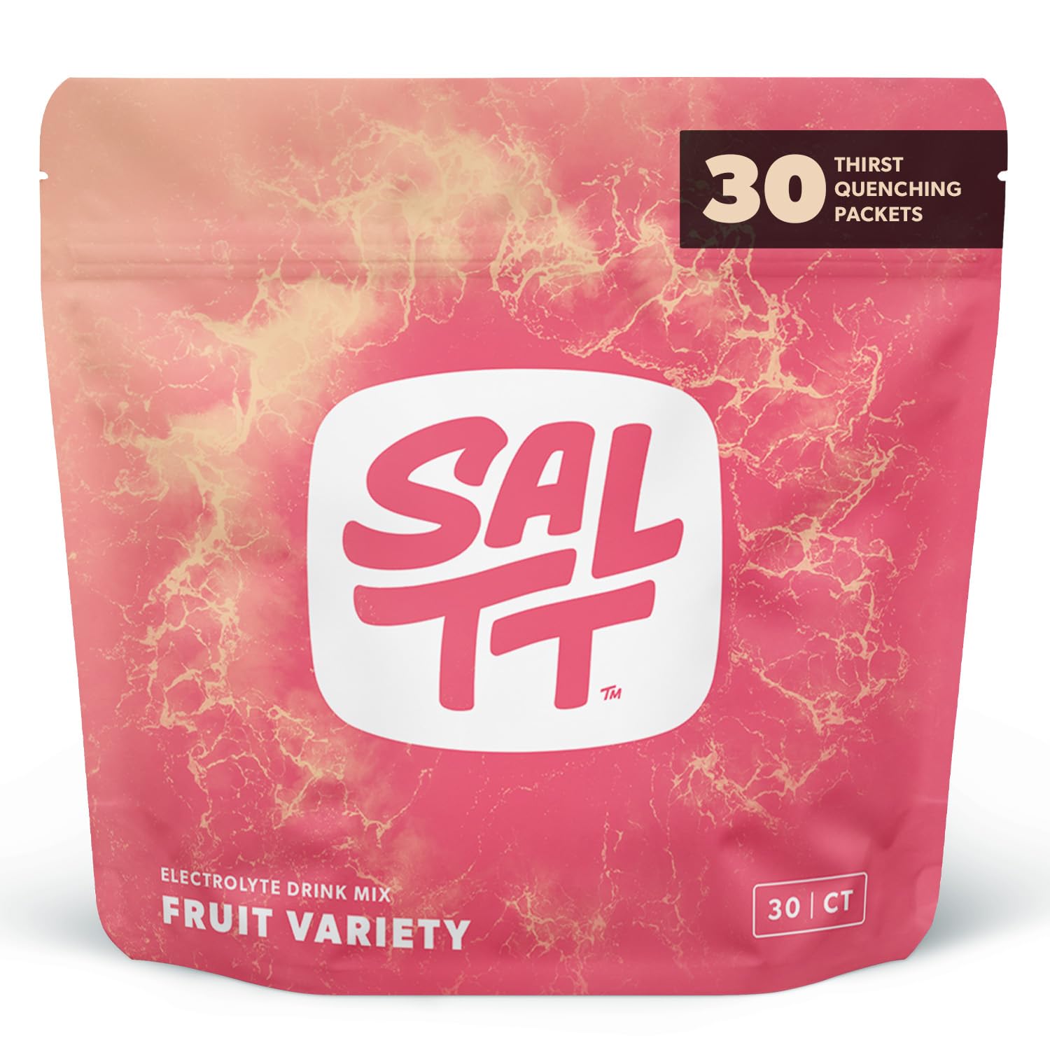 SALTT Electrolytes Powder Packets, Fruit Variety Pack (30 Packets) - Magnesium, Potassium, Sodium, Trace Minerals - Vegan, Sugar Free, Gluten Free - Travel Essentials - Made in USA Keto Chow buy supplements canada