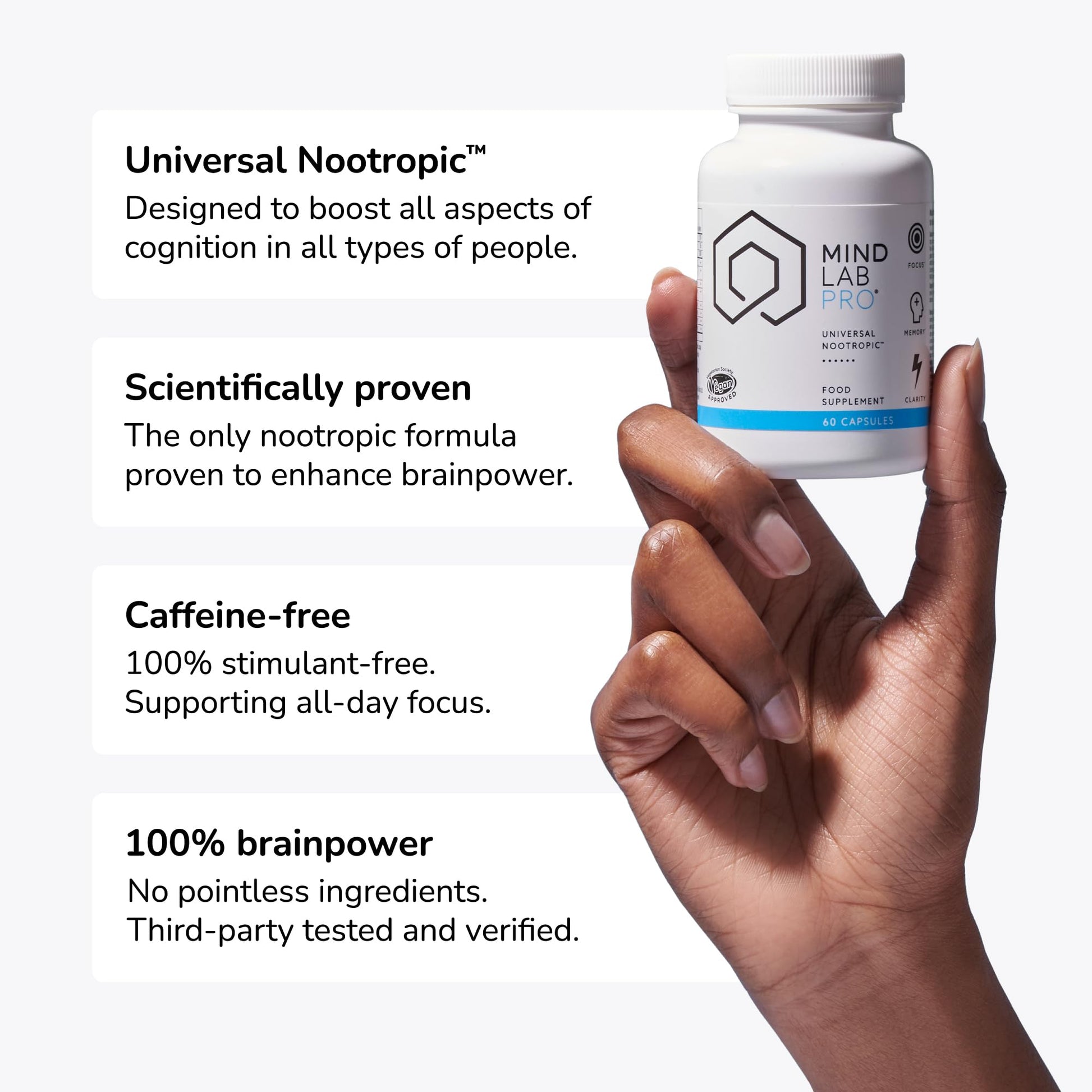 Mind Lab Pro® MLP® v4 Universal  Booster Supplement for Focus, Memory, Clarity, Energy - 60-Count - Plant-Based, Naturally Sourced Memory Vitamins Mind Lab Pro buy supplements canada