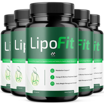 (5 Pack) Lipo Fit Capsules, Official Lipo Fit Pills with All Natural Ingredients, Advanced Overall Health & Wellness Vitamin Supplement Formula for Maximum Strength Multivitamin Support (300 Capsules) MJO buy supplements canada