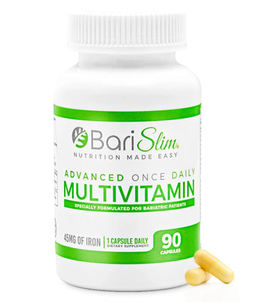 BariSlim Advanced Once Daily Bariatric Multivitamin Capsule - 45 mg of Iron - Bariatric Vitamin for Post Bariatric Surgery Including BariSlim buy supplements canada