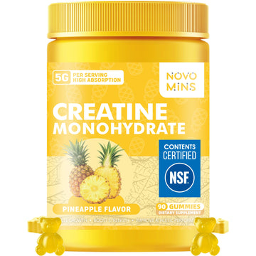 novomins Creatine Monohydrate Gummies for Men & Women, Chewables Creatine Monohydrate for Muscle Strength, Muscle Builder, Energy Boost, Pre-Workout Supplement novomins buy supplements canada