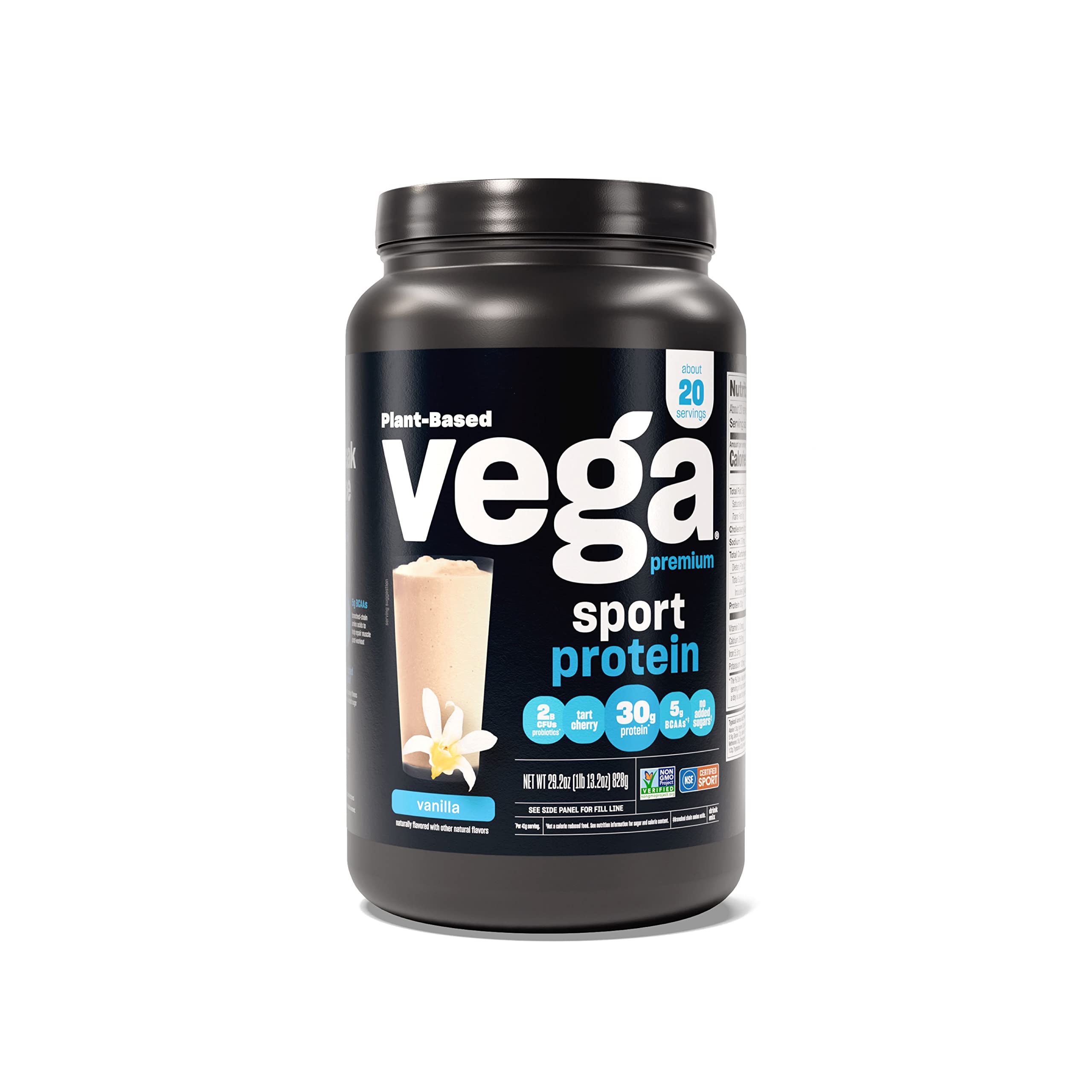 Vega Premium Sport Protein Vanilla Protein Powder, Vegan, Non GMO & Sport Pre-Workout Vega buy supplements canada