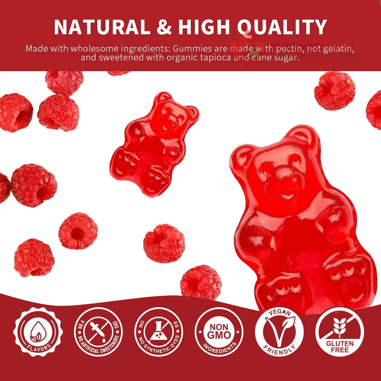 Cofure Triple Magnesium Complex 900 mg, Magnesium Glycinate, Citrate, Malate with Potassium, Calcium, Vitamin B6 for Calm & Sleep - Vegan, Non-GMO, Gluten Free - 120 Raspberry Gummies for Adults Cofure buy supplements canada