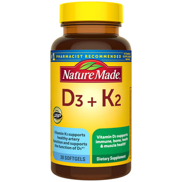 Nature Made Vitamin D3 K2 Supplement, 5000 IU (125 mcg) Vitamin D for Bone, Teeth, Muscle and Immune Support Nature Made buy supplements canada