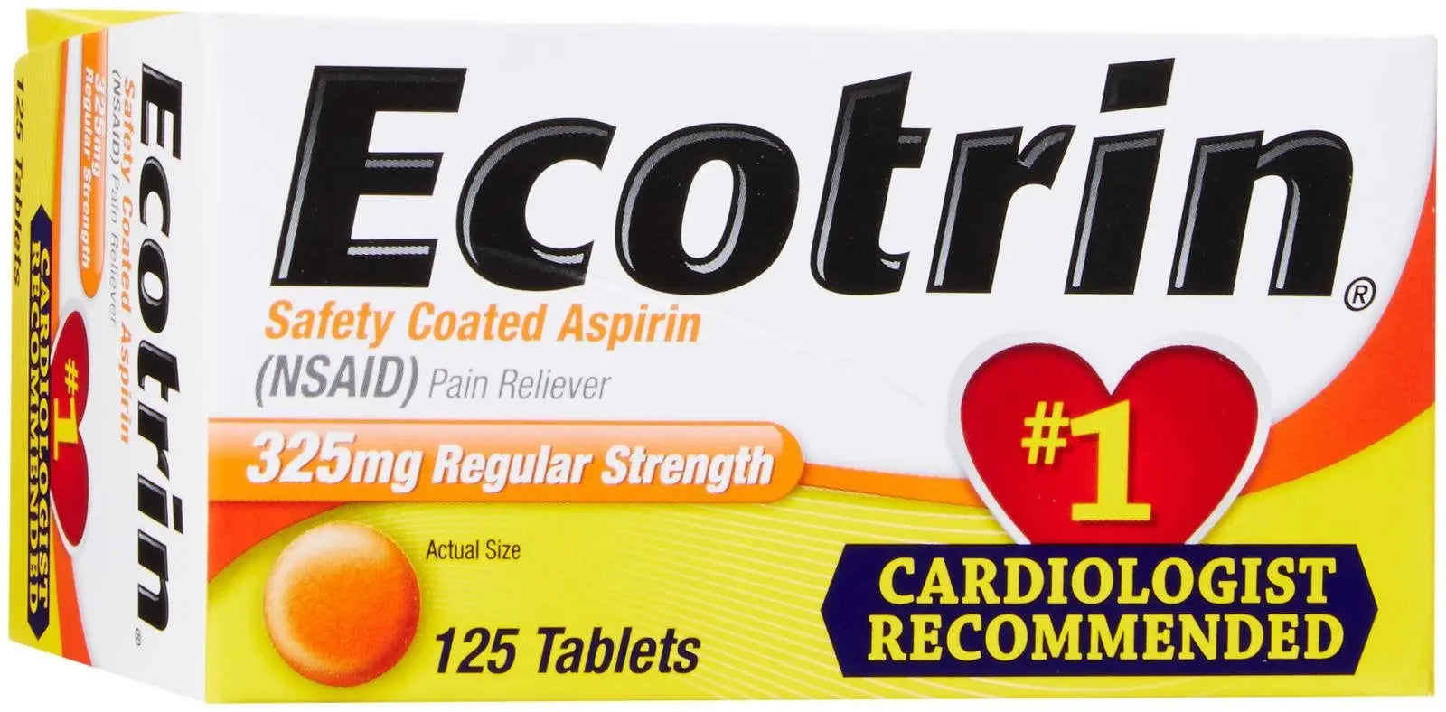 Ecotrin Regular Strength, 125 ct Ecotrin buy supplements canada