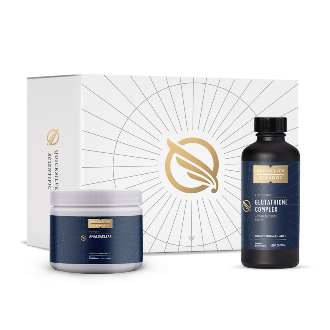 Quicksilver Scientific MerProtect Protocol - 2-Product Liver + GI Cleanse, Liposomal Glutathione Complex Supplement, Cleansing Support with Milk Thistle (2 Piece Kit with Program) Quicksilver Scientific buy supplements canada