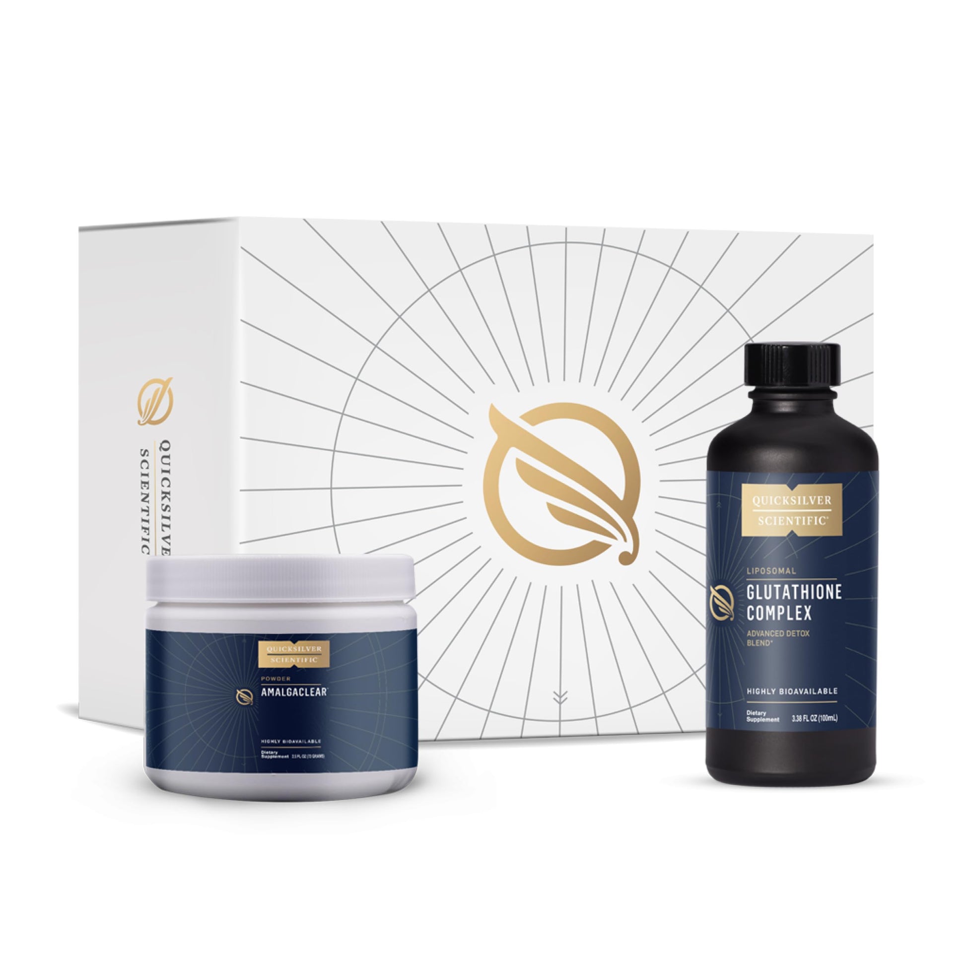 Quicksilver Scientific MerProtect Protocol - 2-Product Liver + GI Cleanse, Liposomal Glutathione Complex Supplement, Cleansing Support with Milk Thistle (2 Piece Kit with Program) Quicksilver Scientific buy supplements canada