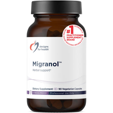 Designs for Health Migranol - Feverfew Supplement with Magnesium Malate, Curcumin (Turmeric) Extract, Rosemary + B2 Riboflavin - Non-GMO + Gluten Free (90 Capsules) Designs for Health buy supplements canada