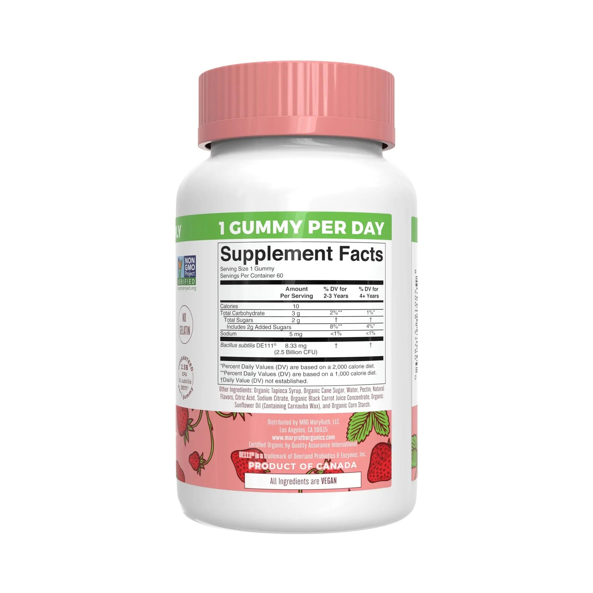 MaryRuth Organics Gummies for Kids–Multivitamin (Mixed Berry & Cherry), & Probiotic (Strawberry) | USDA Organic, No Gelatin! | MARYRUTH'S buy supplements canada