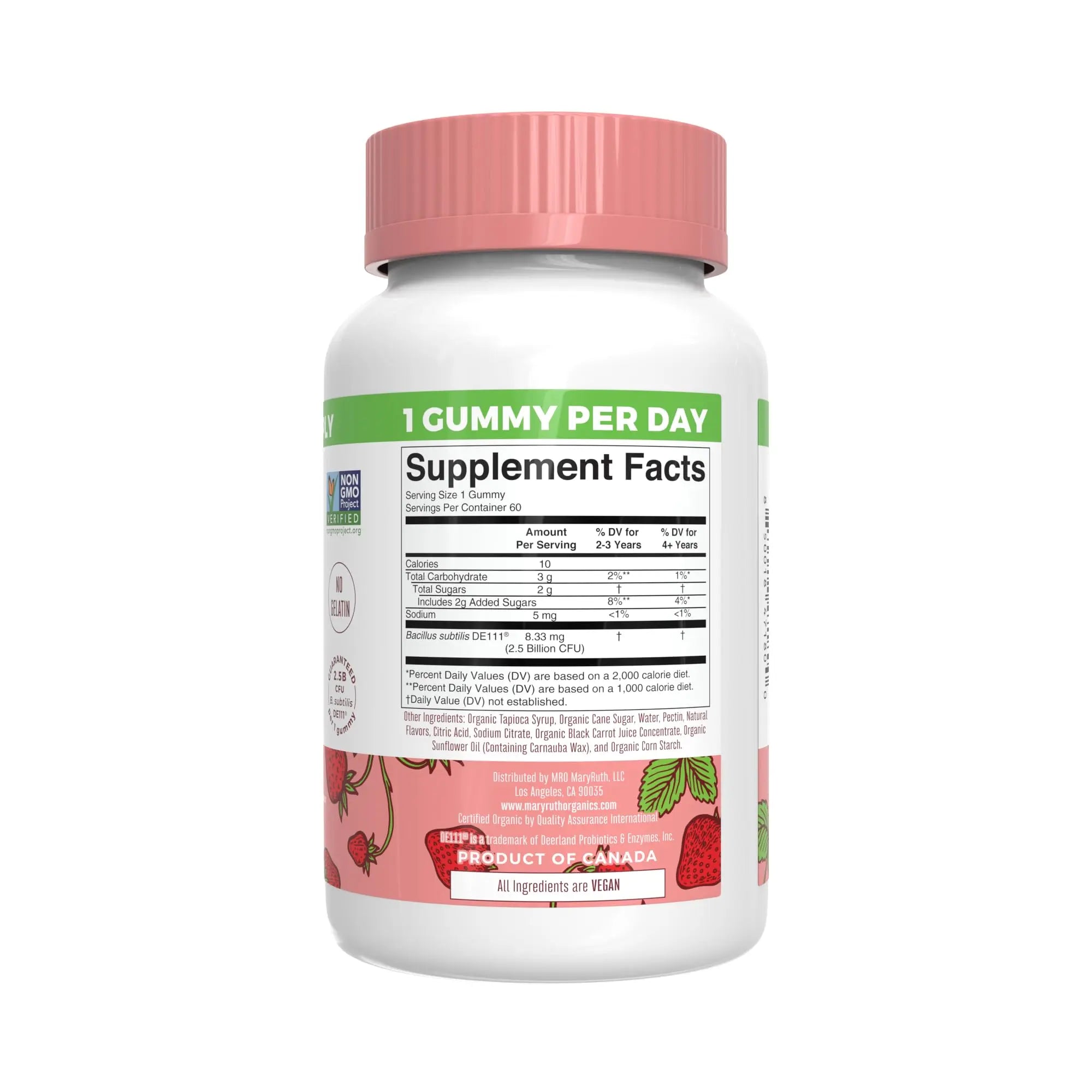 MaryRuth Organics Gummies for Kids–Multivitamin (Mixed Berry & Cherry), & Probiotic (Strawberry) | USDA Organic, No Gelatin! | MARYRUTH'S buy supplements canada