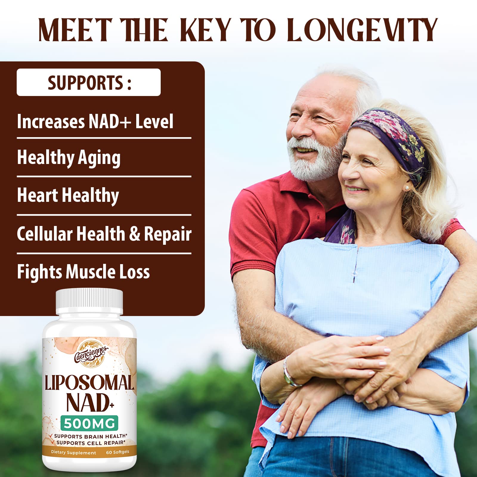 Liposomal NAD+ 500 MG Supplement, True NAD Plus Supplement, Superior Absorption, Boost NAD+ More Efficient Than Nicotinamide Riboside for Cellular Energy, Healthy Aging, 120 Serving Caenciennes buy supplements canada