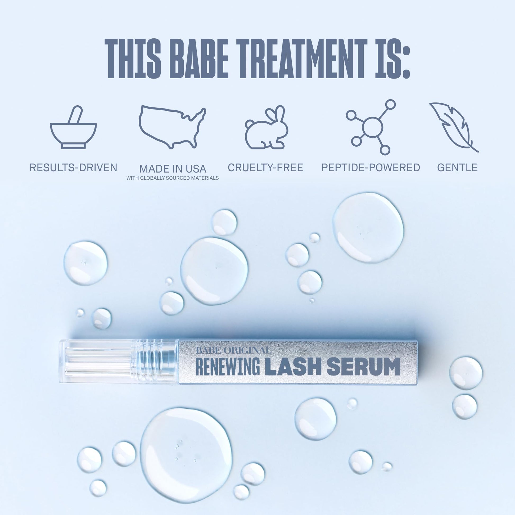 BABE ORIGINAL Renewing Lash Serum – Prostaglandin-Free, Peptide-Infused Gentle Lash Serum for Fuller, Longer-Looking Lashes, Lash Enhancing Treatment BABE ORIGINAL buy supplements canada