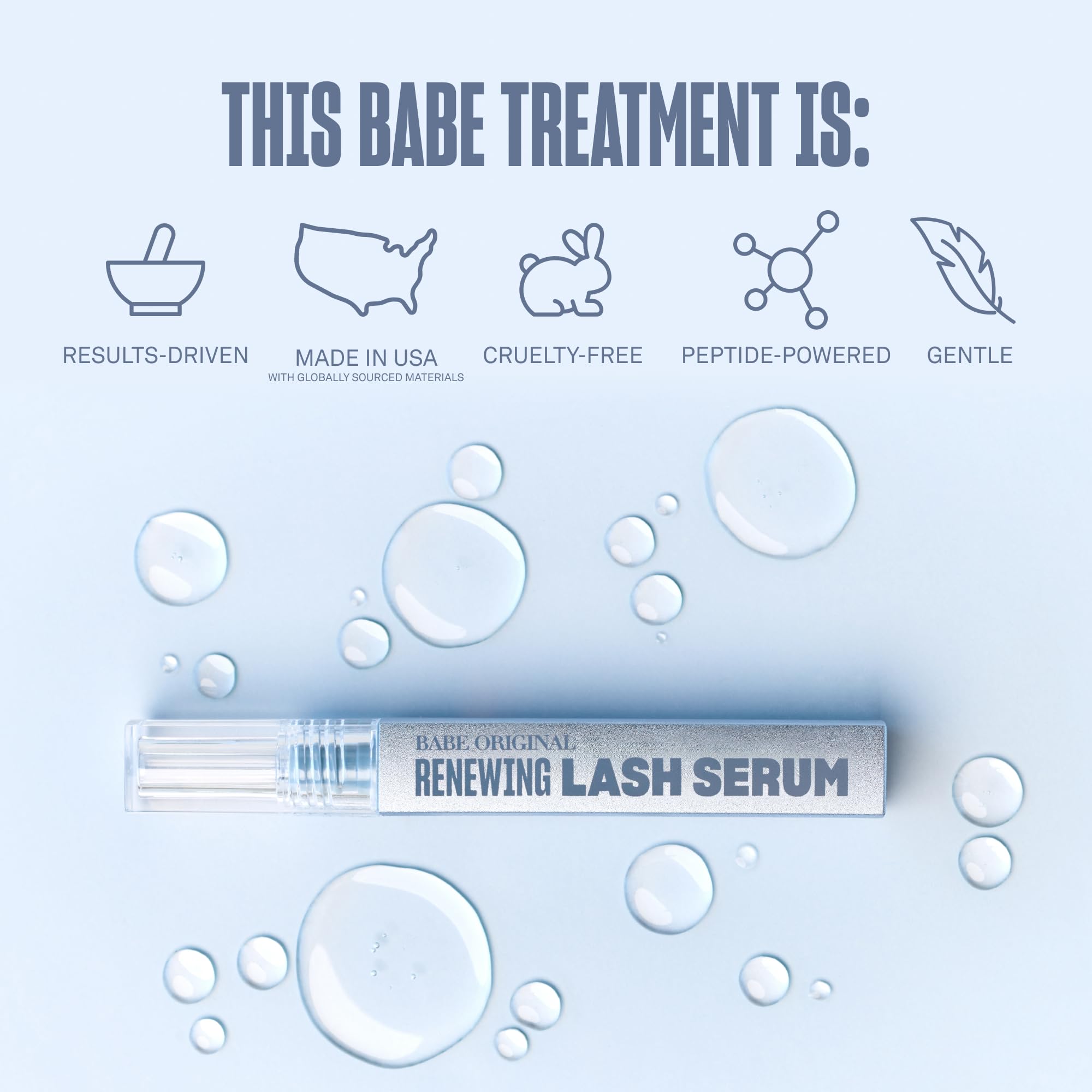 BABE ORIGINAL Renewing Lash Serum – Prostaglandin-Free, Peptide-Infused Gentle Lash Serum for Fuller, Longer-Looking Lashes, Lash Enhancing Treatment BABE ORIGINAL buy supplements canada
