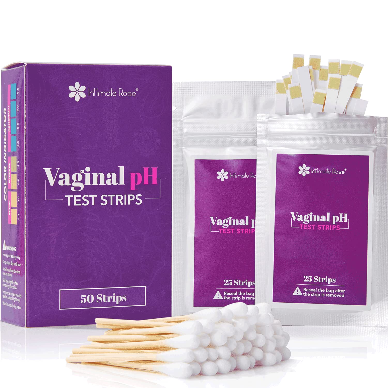 Intimate Rose Boric Acid Suppositories + 15 Count Vaginal Suppository Applicator + pH Test Strips Intimate Rose buy supplements canada