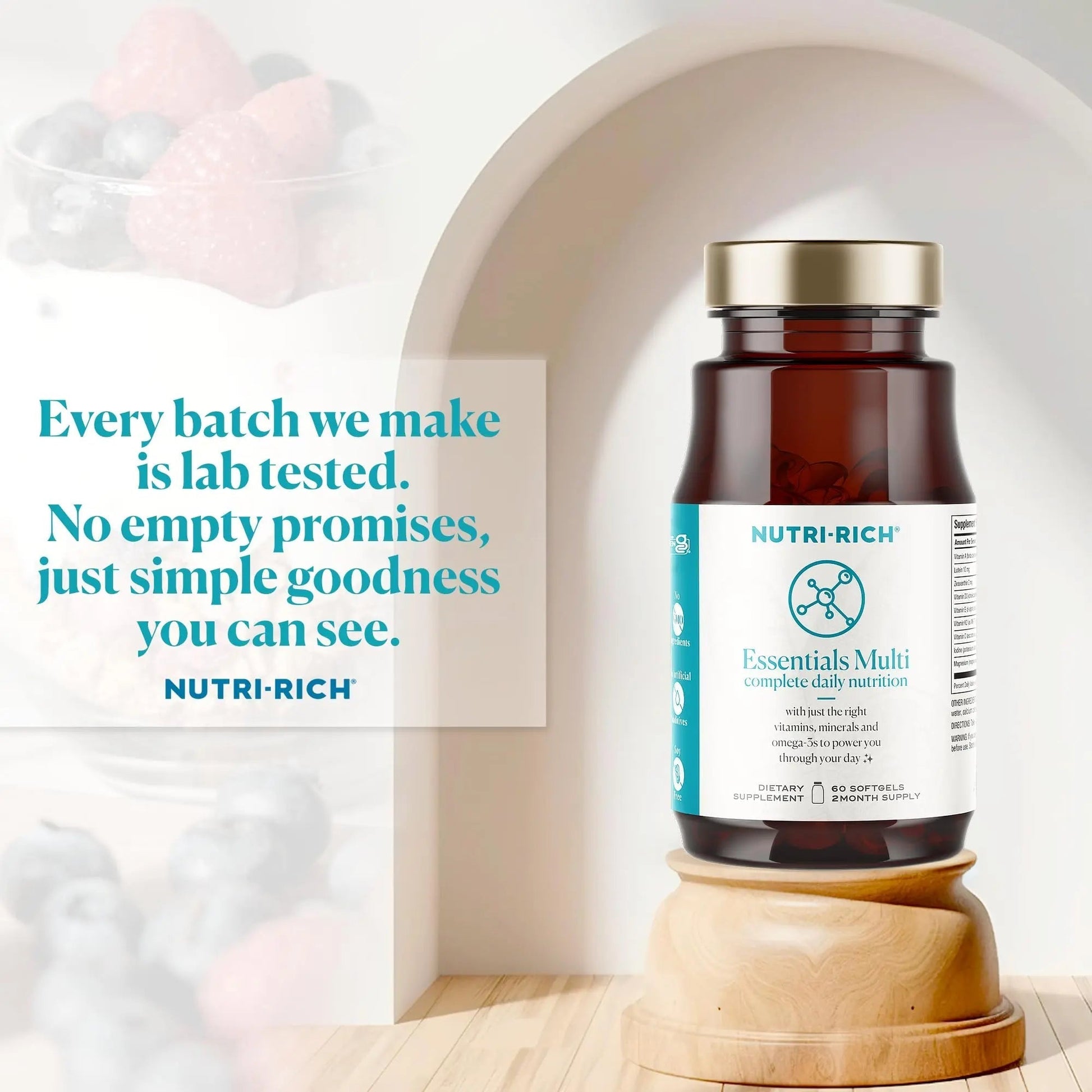 Nutri-Rich Essentials Multi | Multivitamin Supplement with Fish Oil Omega-3 for Men and Women, Supports Energy, Immune Health Nutri-Rich buy supplements canada