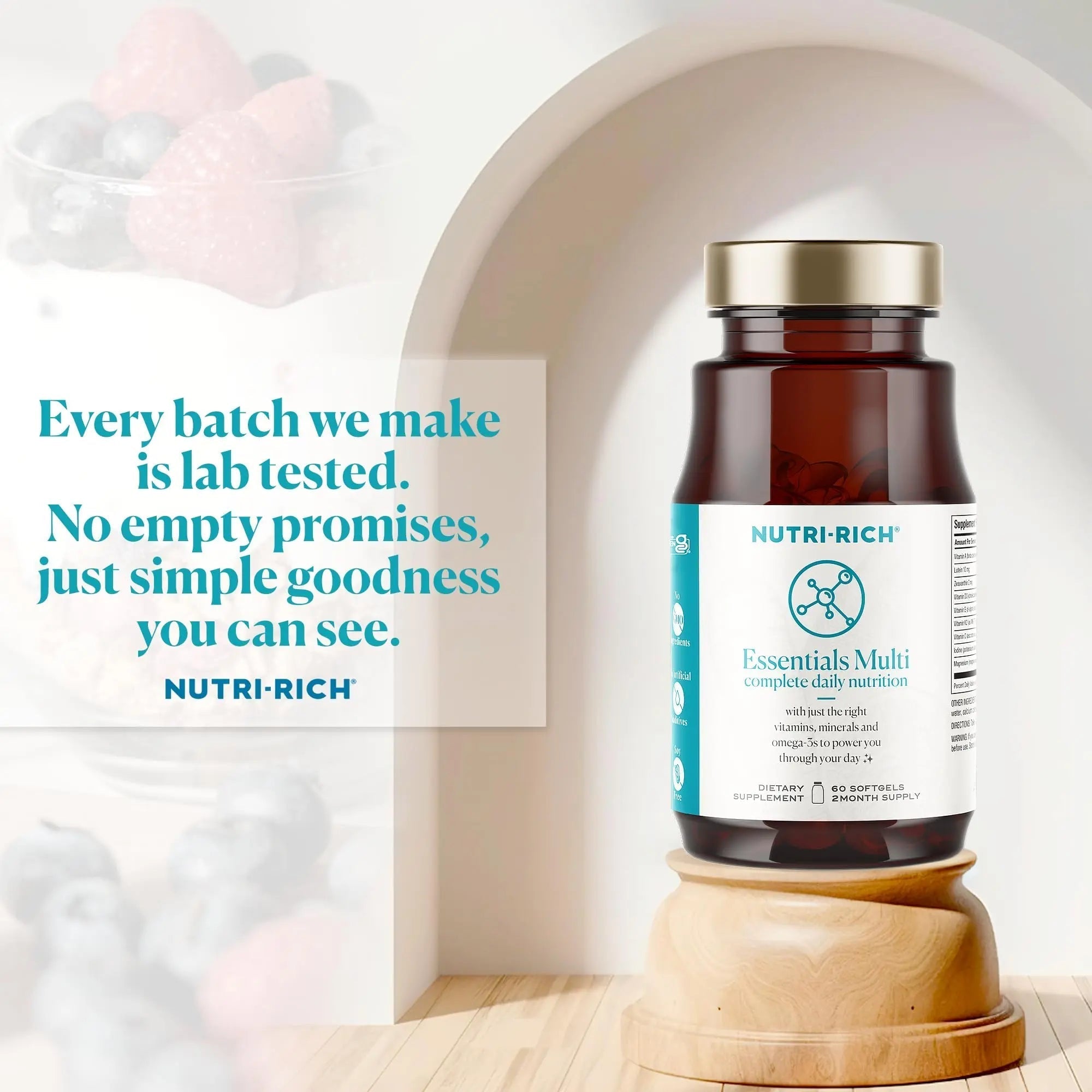Nutri-Rich Essentials Multi | Multivitamin Supplement with Fish Oil Omega-3 for Men and Women, Supports Energy, Immune Health Nutri-Rich buy supplements canada