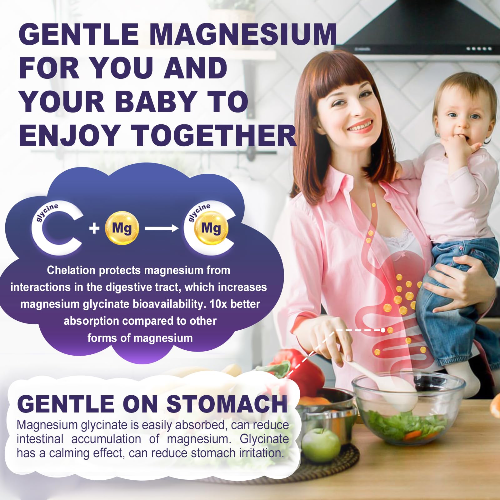 Magnesium Glycinate Gummies 500mg/250mg for Adults Kids Teens, Sugar Free Magnesium Calm Sleep Aid, Kids Sleep Gummies with L-Theanine Glycine B6 for Sleep, Calm, Muscle,Relax Brain,No Melatonin,2Pack ELLAMENTZ buy supplements canada