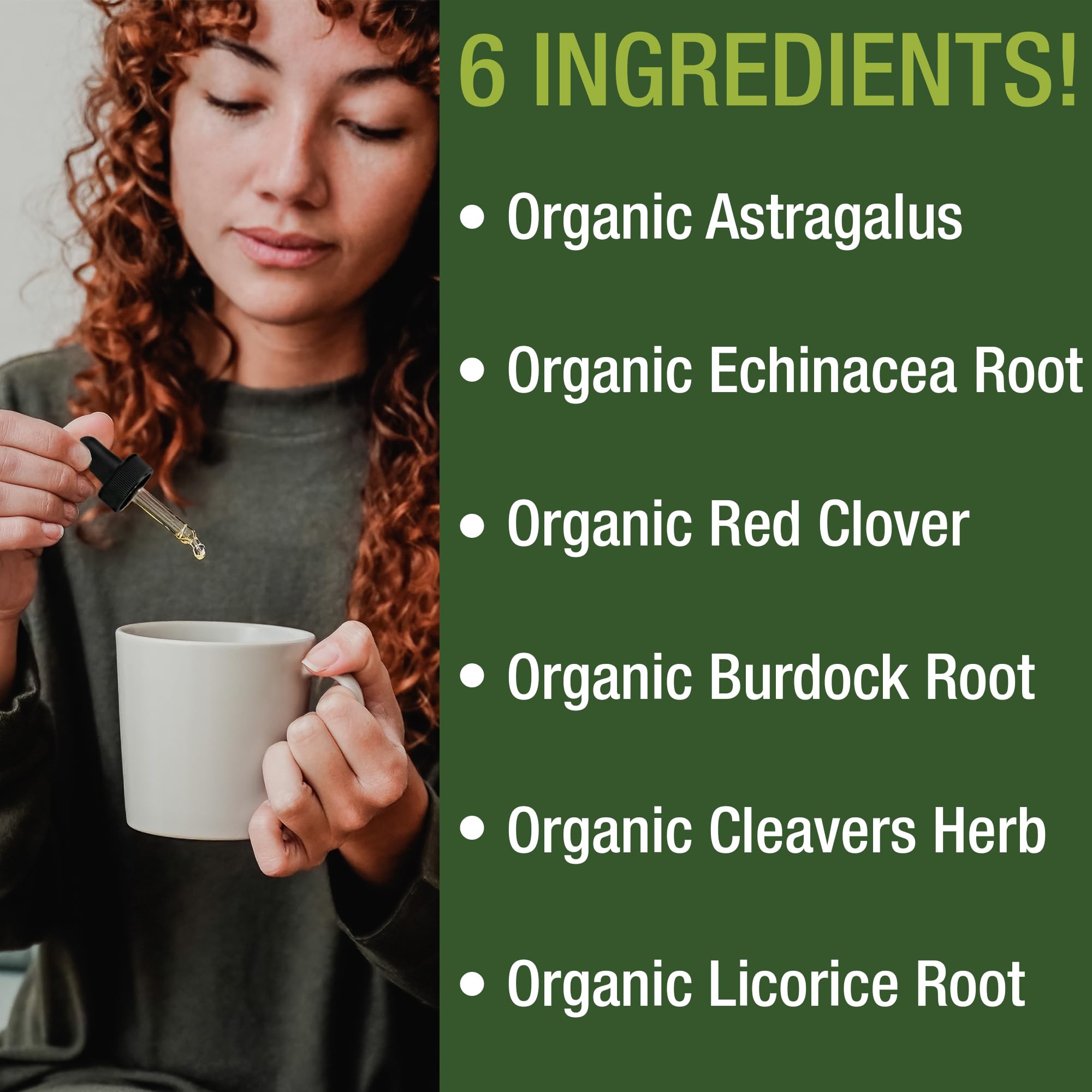 USDA Organic Lymphatic Drainage Drops. Sugar Free, Tasty 6-in-1 Lymph System Support for Detox, Cleanse. Vegan Supplement with Astragalus, Echinacea, Red Clover, Cleavers Herb, Licorice & Burdock Root Peak Performance buy supplements canada