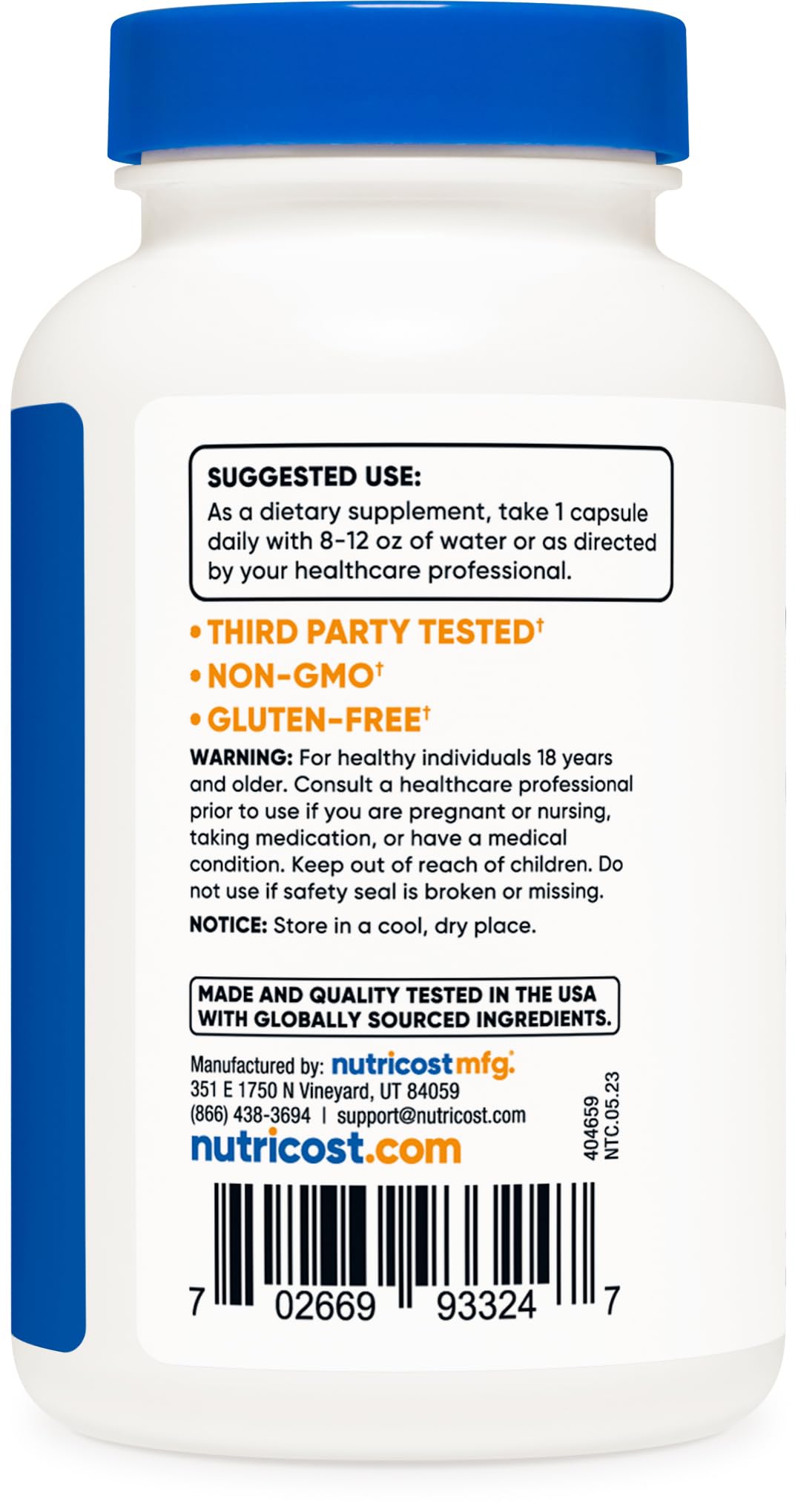 Nutricost High Potency Vitamin B Complex 460mg, 120 Capsules - with Vitamin C - Energy Nutricost buy supplements canada