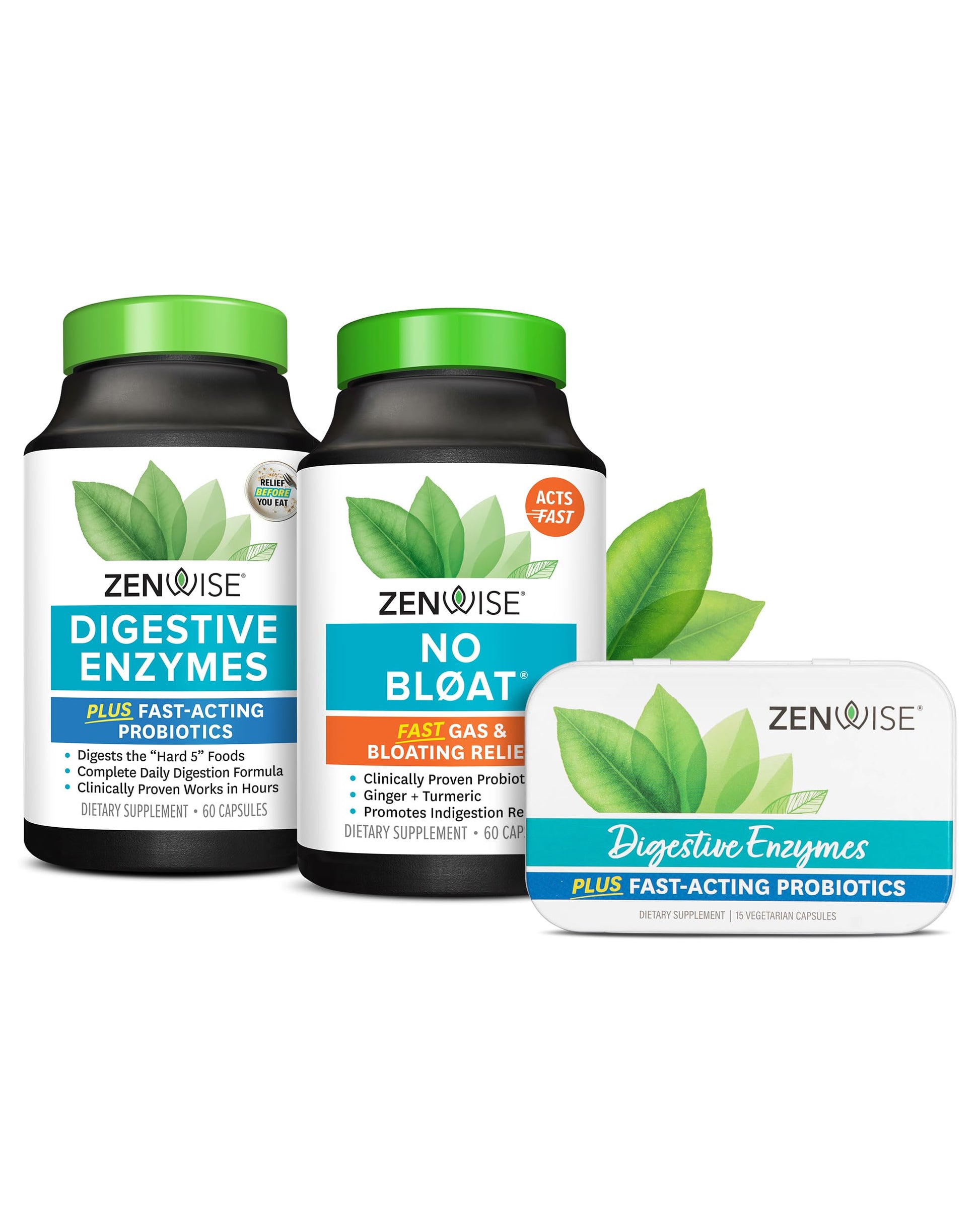 Zenwise Health Digestive Bliss Bundle - Digestive Enzymes, NO BLØAT Zenwise Health buy supplements canada