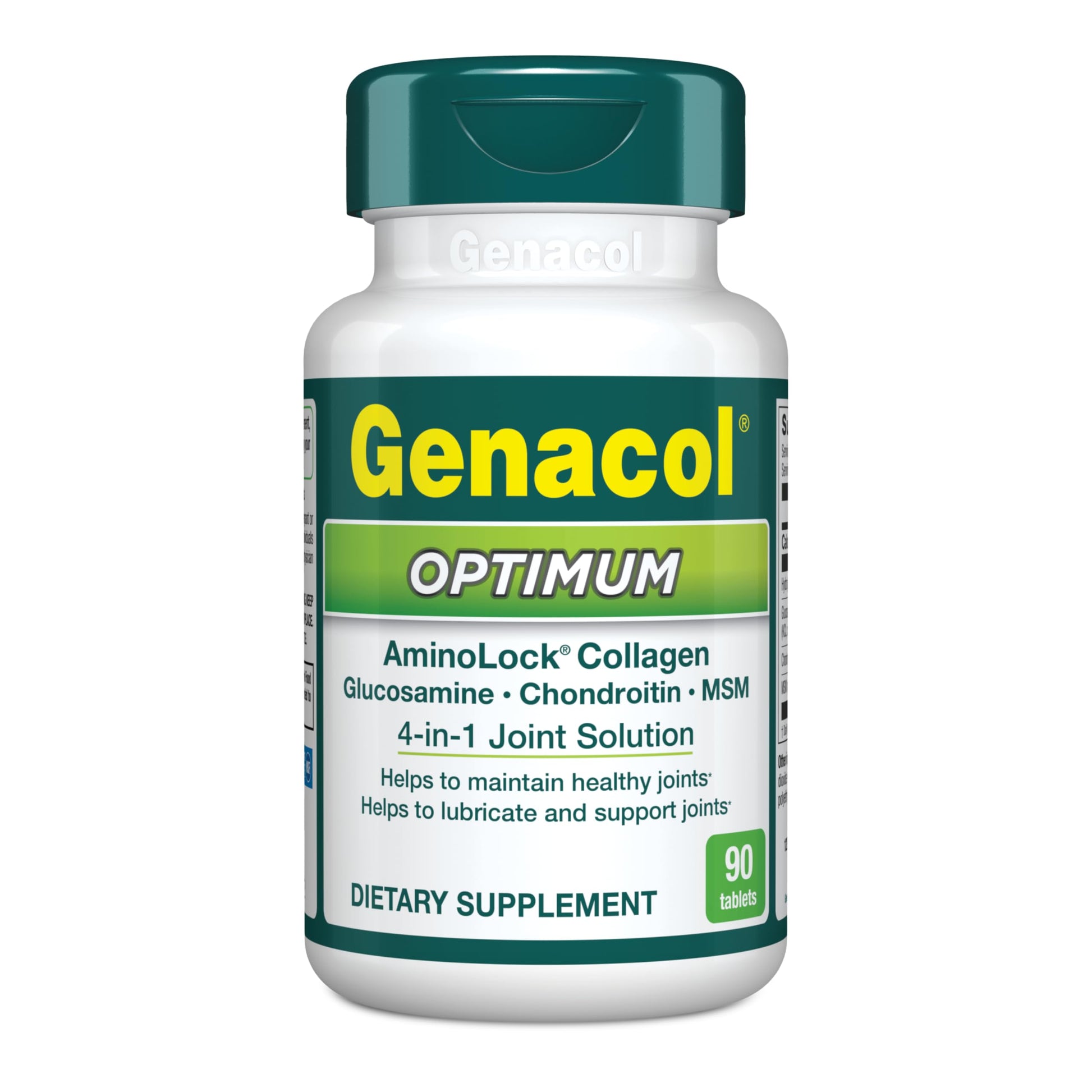 Genacol Optimum – Glucosamine, Chondroitin, MSM and Ultra-Hydrolyzed Collagen Tablets, Maintains Healthy Joints, Protects & Lubricate Cartilage, 90 Tablets (30-Day Supply) Genacol buy supplements canada