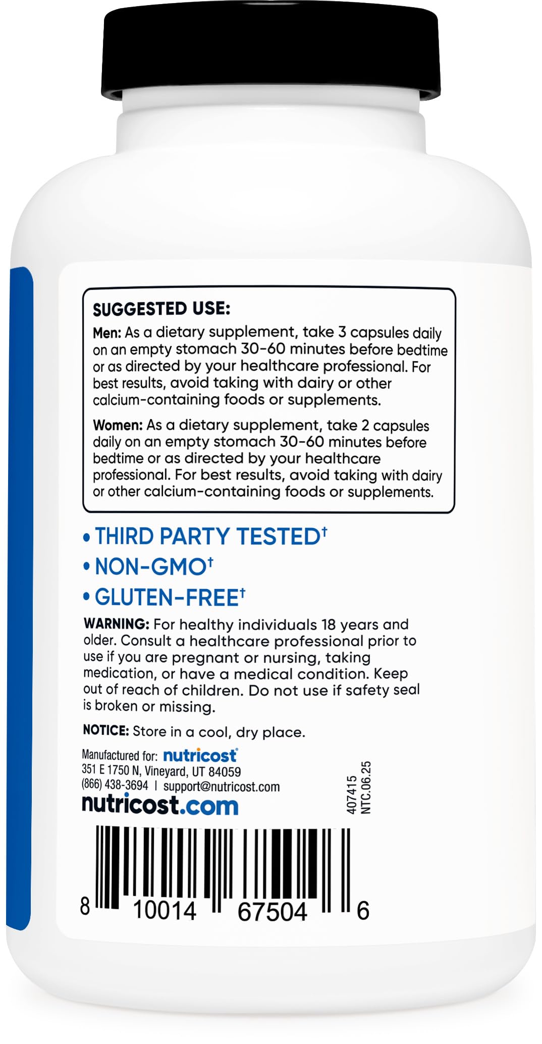 Nutricost ZMA 180 Capsules - Non-GMO and Gluten Free ZMA Supplement Nutricost buy supplements canada