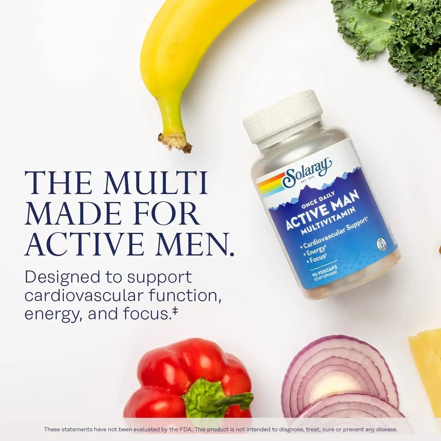 SOLARAY Once Daily Active Man Multivitamin - Cellular Energy and Immune Support Supplement w/Vitamin D, Vitamin C, B12, B6, Zinc, Lutein SOLARAY buy supplements canada