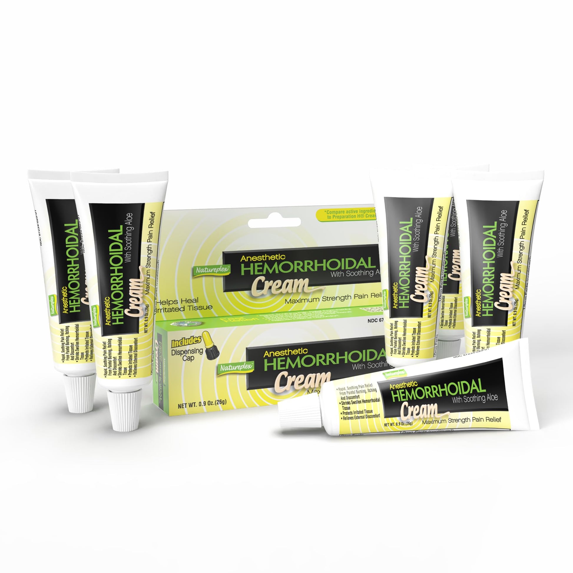 Natureplex Hemorrhoidal Cream for Itching, Burning and Discomfort Relief, 0.9 oz (Pack of 6) - Made in USA Natureplex buy supplements canada