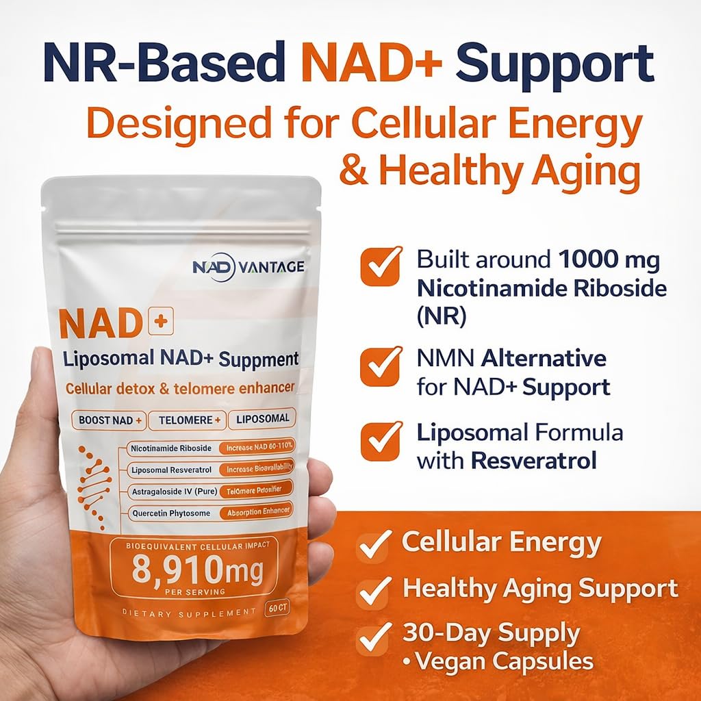 Eternaroot NAD+ 5D Matrix - High Potency NAD Precursor - 1000mg Nicotinamide Riboside (NR) + Liposomal Resveratrol - Clean Vegan Formula - Cellular Energy & Immune Support Eternaroot buy supplements canada