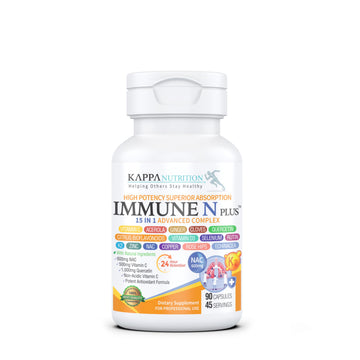 (90 Capsules), NAC 600mg, Quercetin 1,000mg, Vitamin C 500mg, Zinc 50mg, Vitamin D3 5,000iu, Selenium, Copper, Acerola, Ginger, Rutin, Citrus Bioflavonoids, Rose Hips, Echinacea, Immune N Plus 15 in 1 KAPPA NUTRITION buy supplements canada