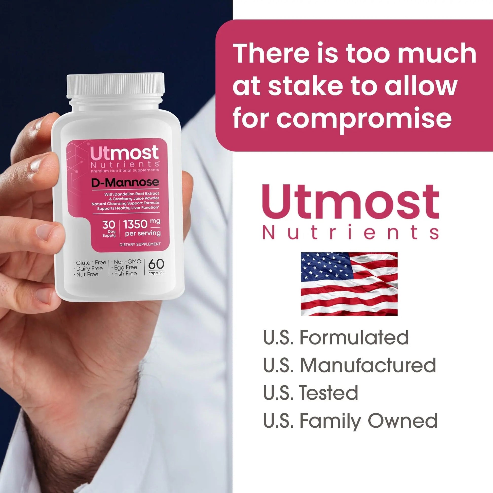 Utmost Nutrients Urinary Defense D-Mannose Supplement - Urinary Health for Women - Optimized Clinical Strength Formula Cleanses, Flushes and Rebuilds The Urinary System Utmost Nutrients buy supplements canada