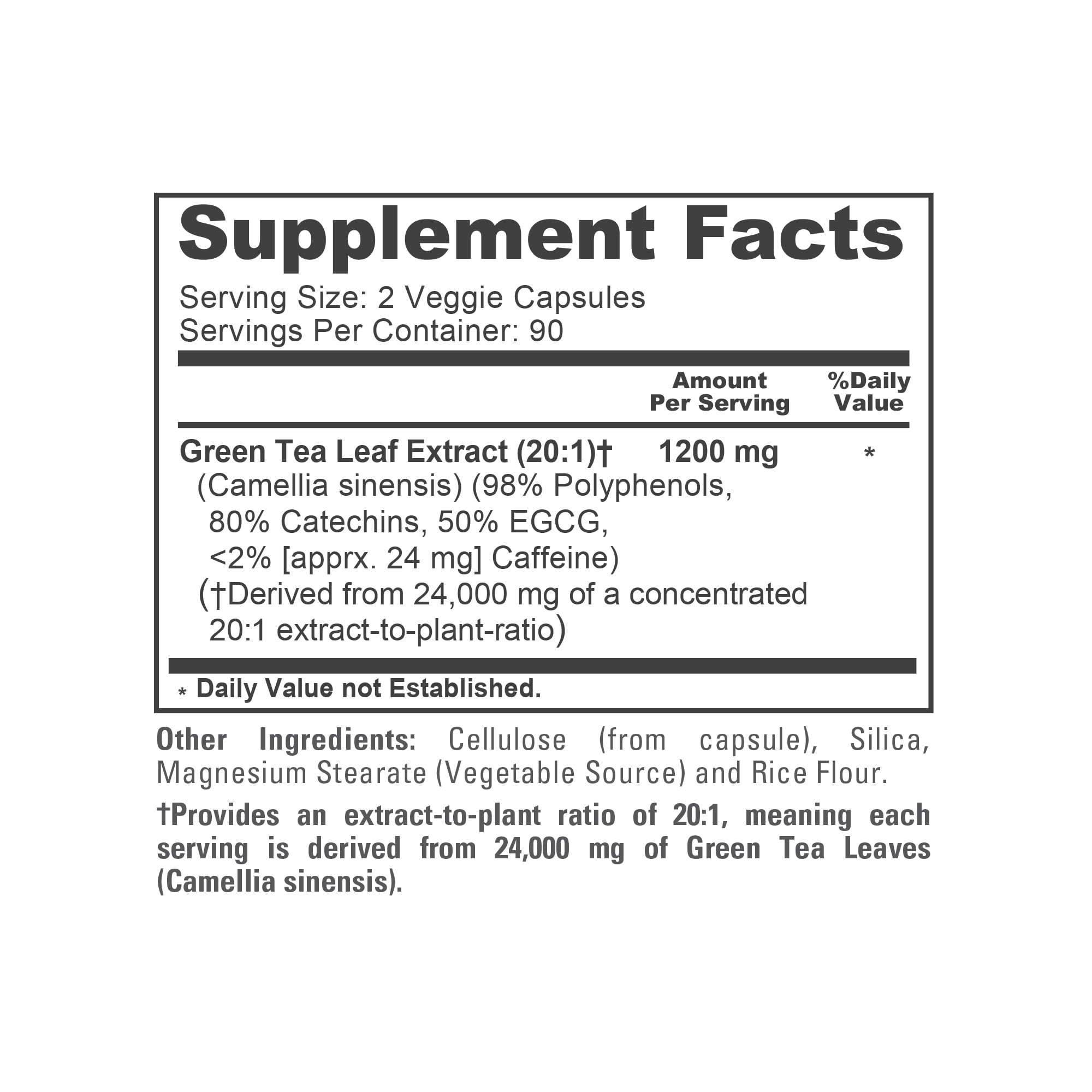 NusaPure Green Tea 20:1 Extract, 1200 mg Equivalent to 24000mg, 180 Vegan Capsules, 50% EGCG, 98% Polyphenols, 80% Catechins NusaPure buy supplements canada
