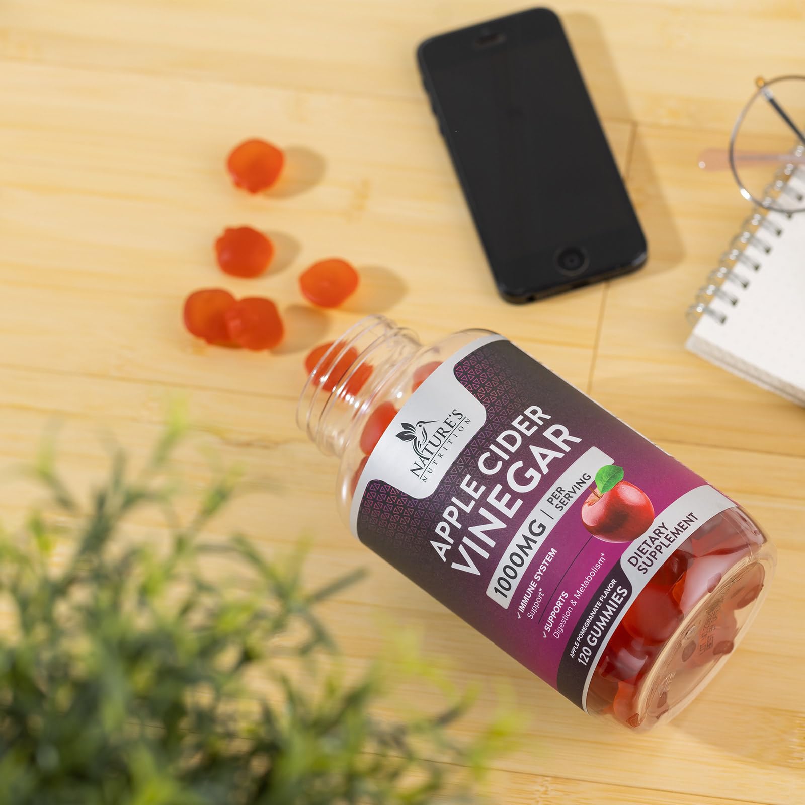 Nature's Nutrition Apple Vinegar Gummy for Weight Loss 1000mg - Vegan Apple Cider Vinegar Nature's Nutrition buy supplements canada