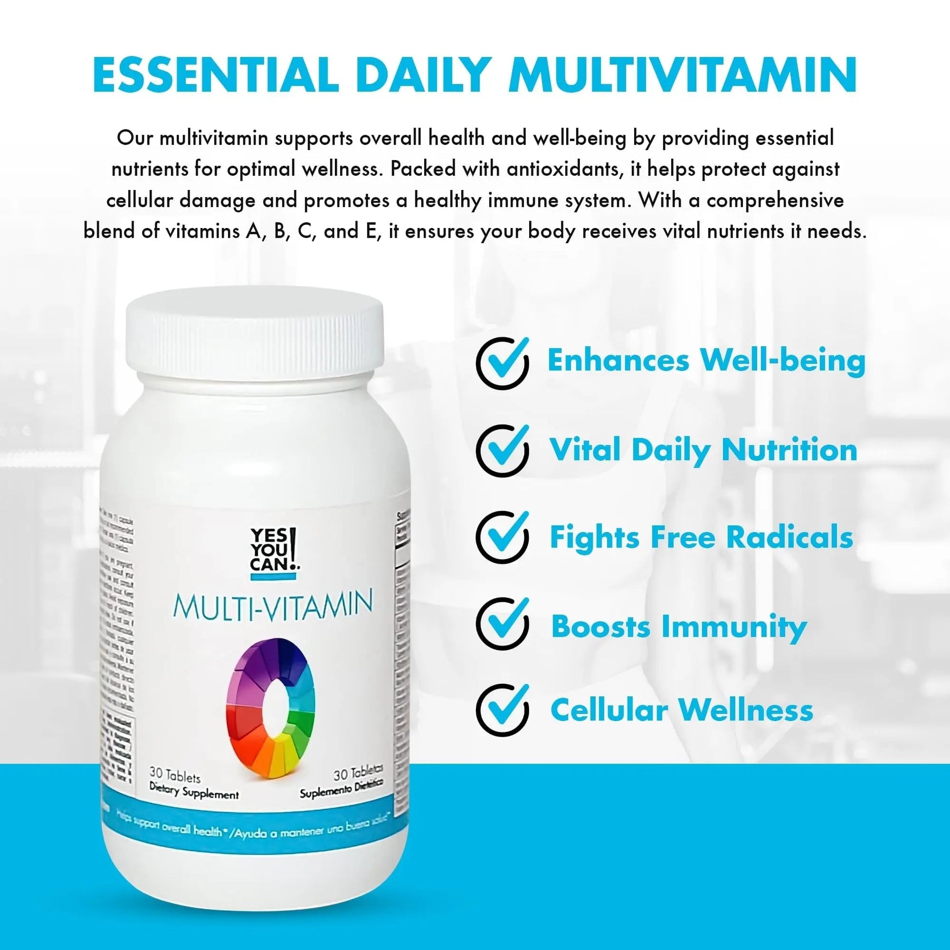 Yes You Can! Daily Multivitamins for Men and Women - Helps Assist Overall Health & Well-Being, Contains Antioxidants Yes You Can! buy supplements canada