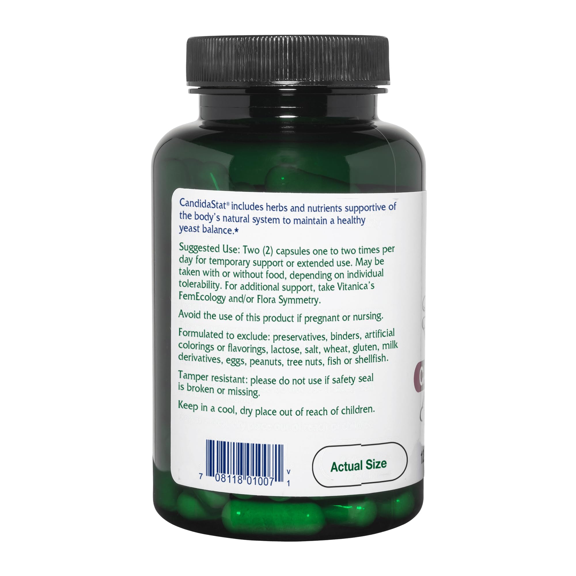 Vitanica Candidastat, Yeast Balance Supplement and Support, Vegan, 120 Capsules Vitanica buy supplements canada
