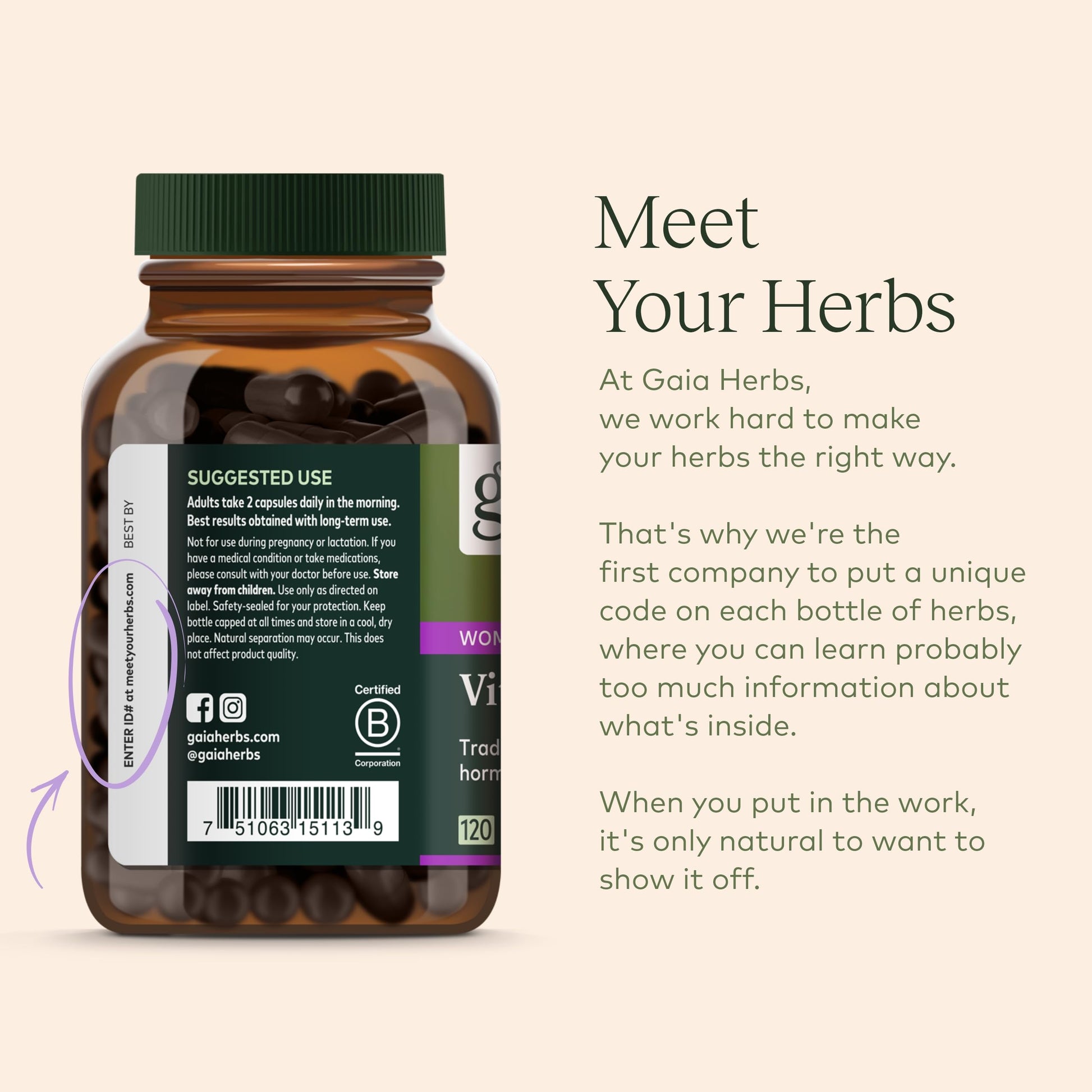 Gaia Herbs Vitex Berry (Chaste Tree) - Supports Hormone Balance & Fertility Gaia Herbs buy supplements canada