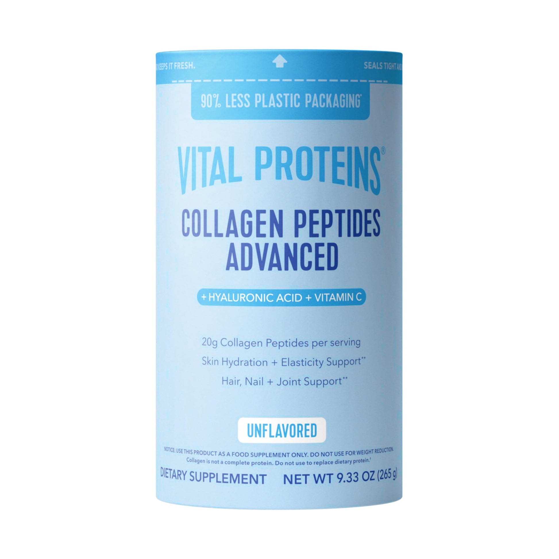 Vital Proteins Collagen Peptides Powder Advanced with Hyaluronic Acid & Vitamin C, Collagen Supplements, Unflavored, 12 Servings Vital Proteins buy supplements canada