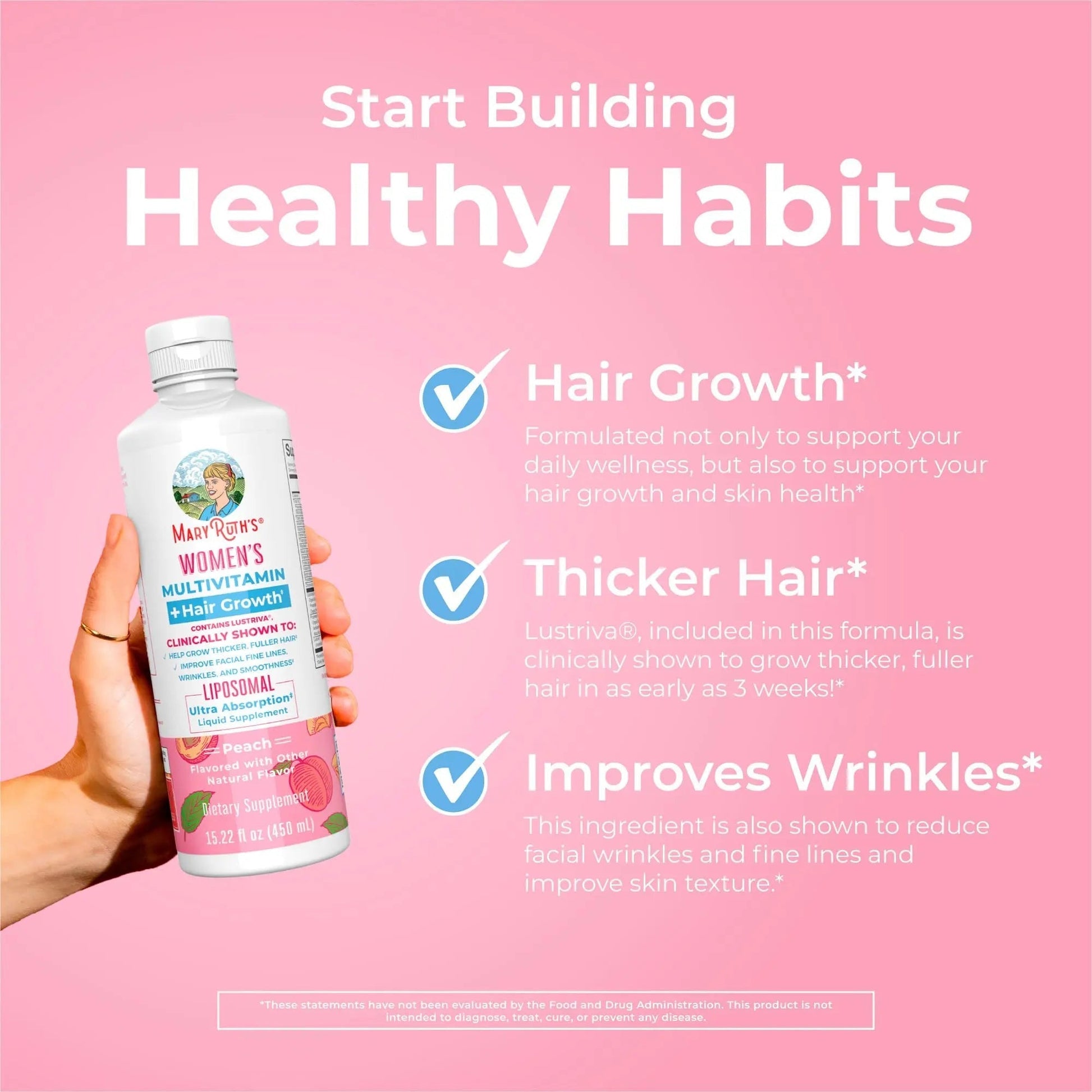MaryRuth's Women's Multivitamin + Hair Growth Liposomal (Peach) & Iron Liquid (Berry) | Clean Label Project Verified® | MARYRUTH'S buy supplements canada