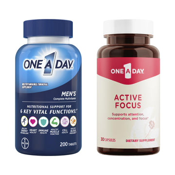 ONE A DAY Bundle Multivitamin for Men 200 Count Tablets Active Focus Supplement ONE A DAY buy supplements canada