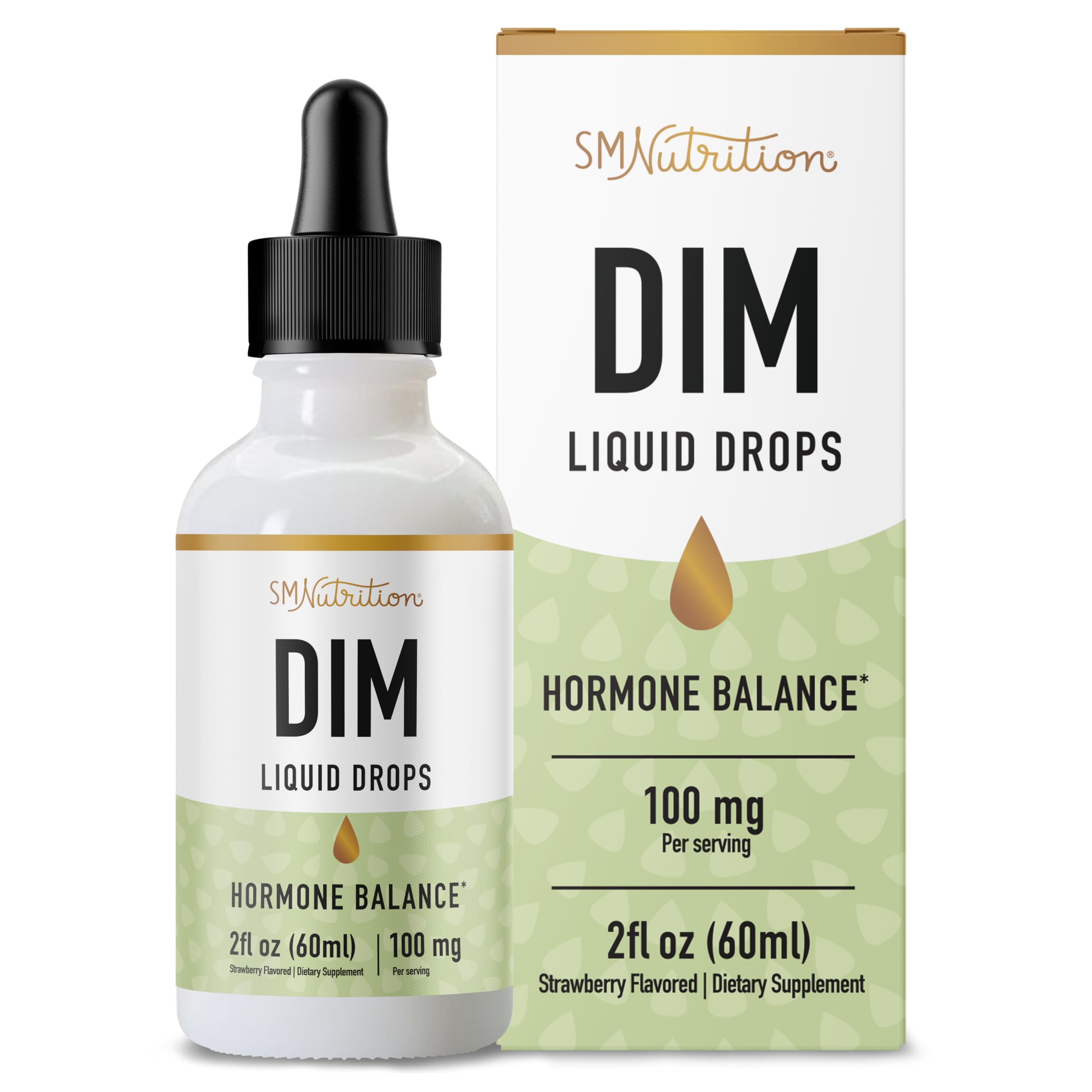 DIM Supplement Liquid Drops 100mg for Estrogen Balance for Women & Men | Hormone Balance SMNutrition buy supplements canada