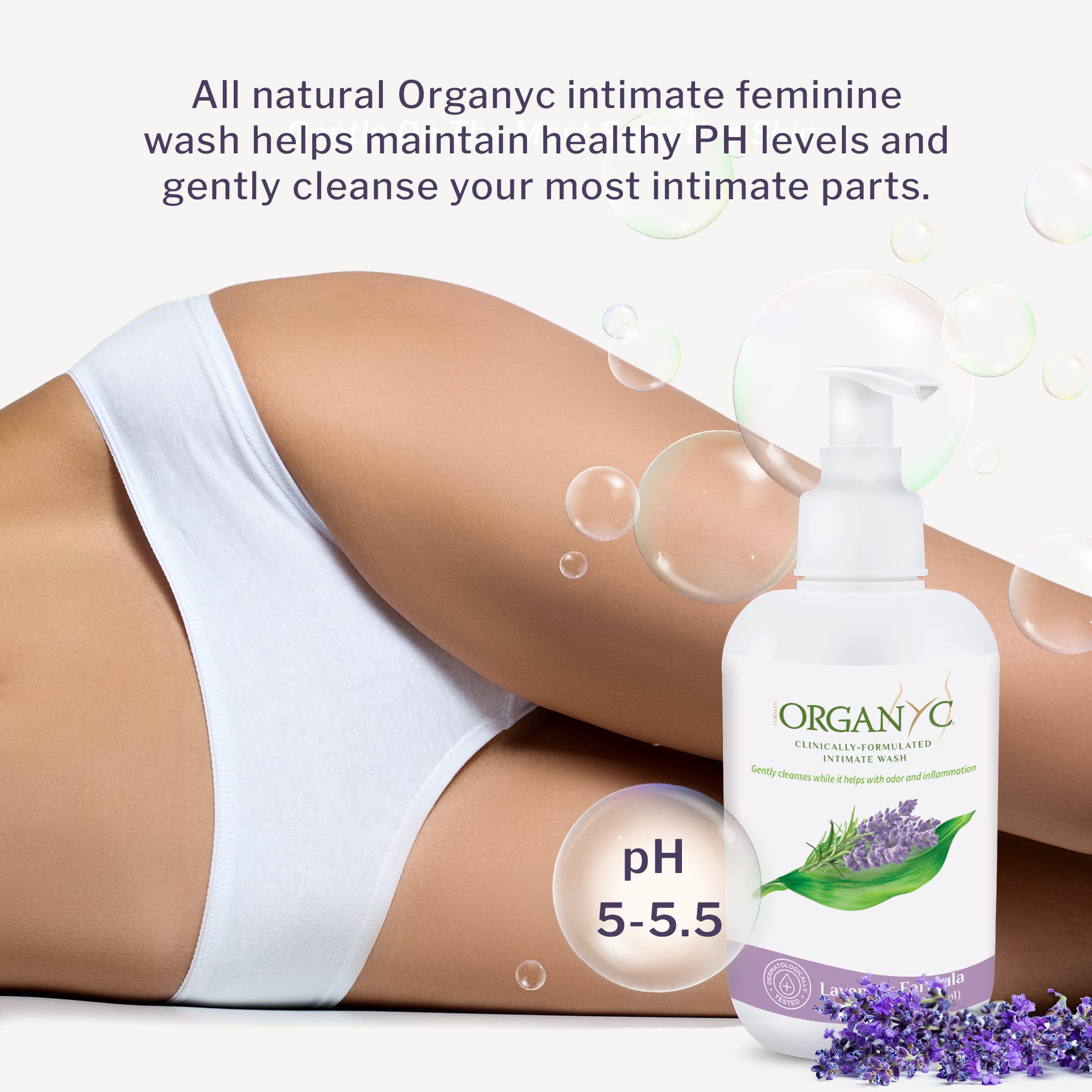 Organic Intimate Wash with Lavender Essential Oils & Flower Extracts, Gentle Cleansing Feminine Organyc buy supplements canada