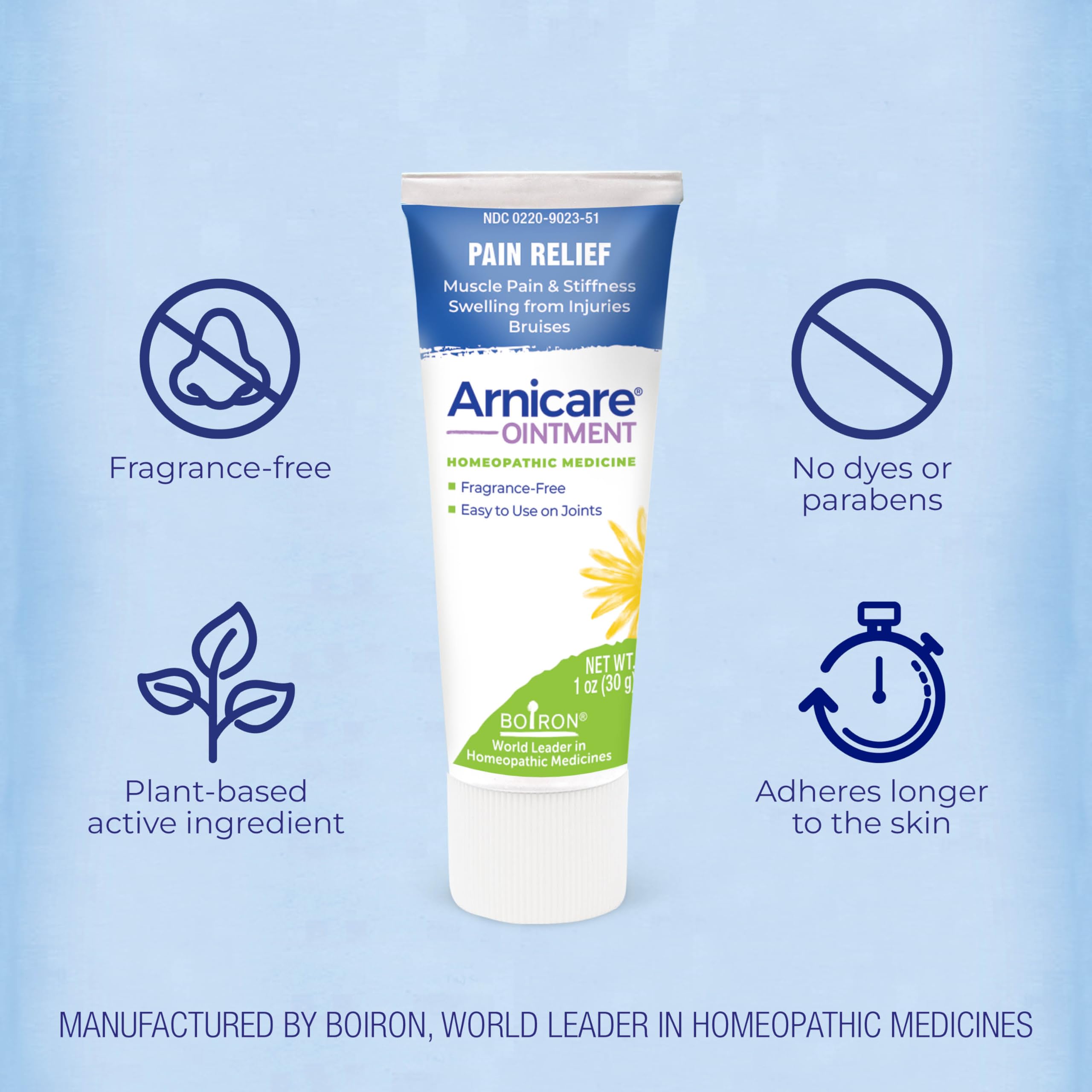 Boiron Arnicare Ointment for Relief of Joint Pain, Muscle Pain, Muscle Soreness, and Swelling from Bruises or Injury - Non-greasy and Fragrance-Free - 1 oz Boiron buy supplements canada