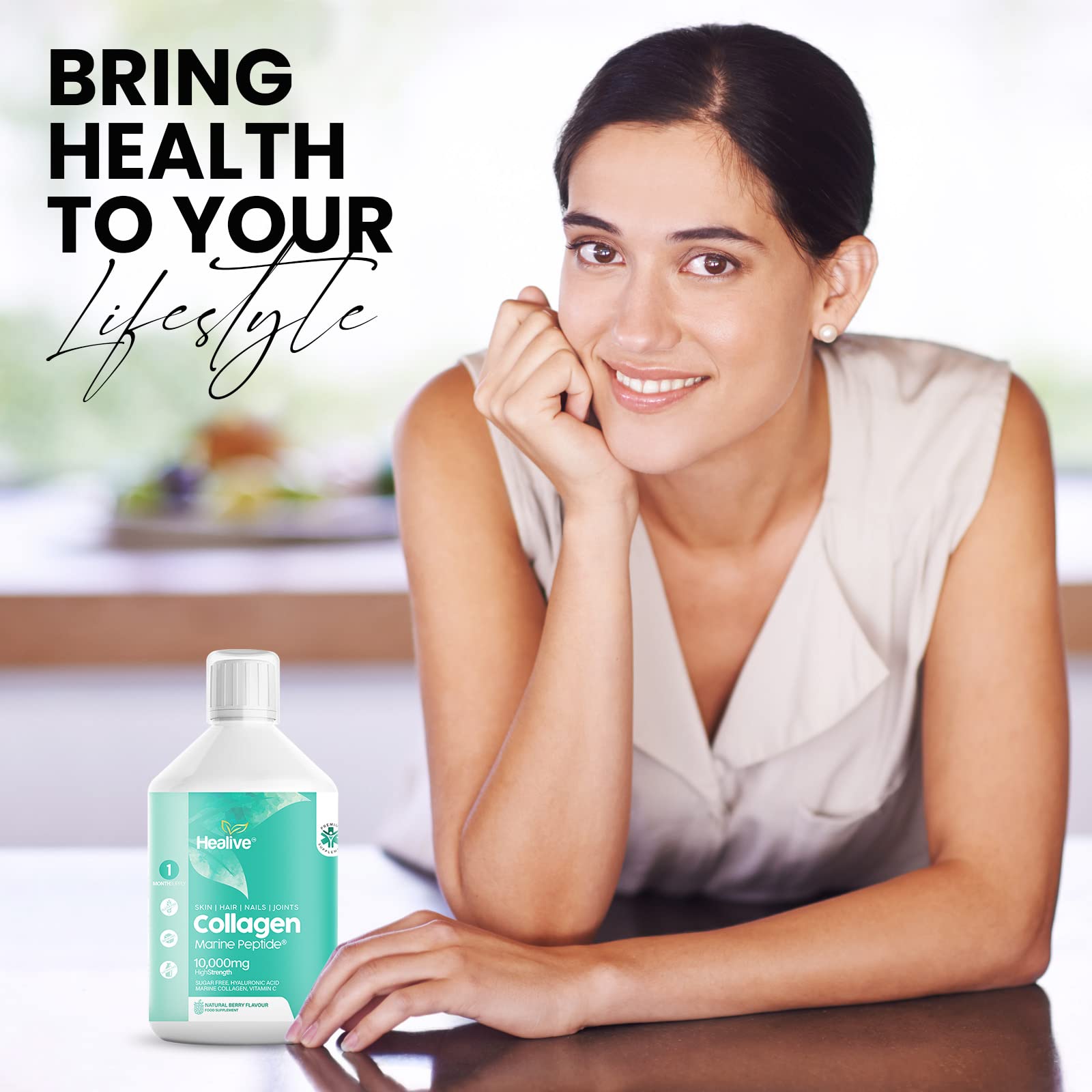 HEALIVE Marine Collagen Peptides - Skin, Hair, Nail & Joint, Support Against Premature Ageing HEALIVE buy supplements canada