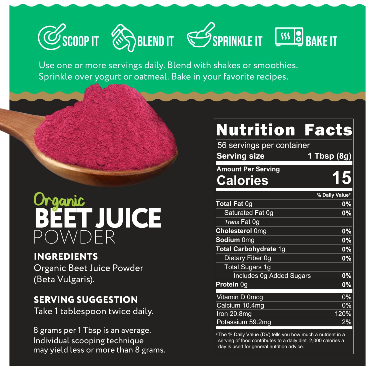 Ganic Food Organic Beet Root Juice Powder, 16 Ounces Ganic Food buy supplements canada