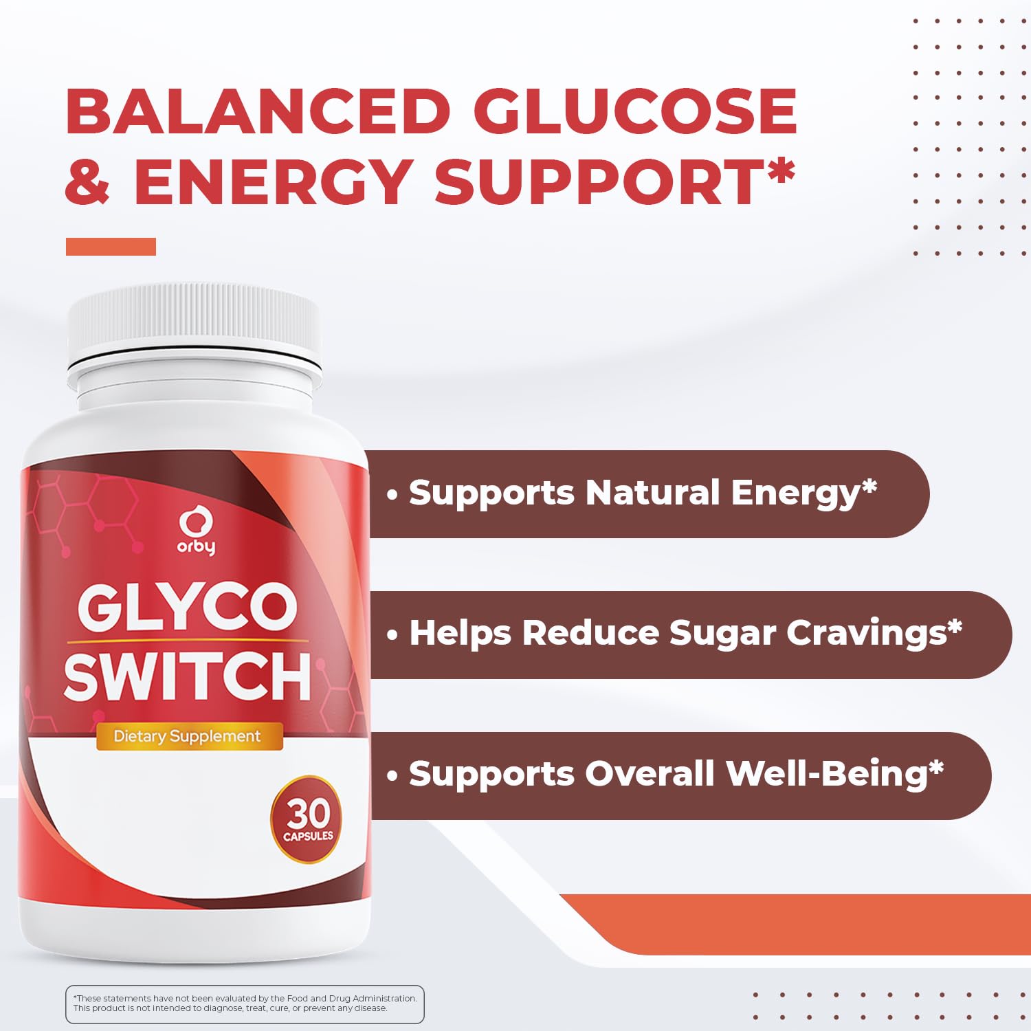 Orby GlycoSwitch – Natural Daily Wellness Supplement with Vitamin C, D3, Magnesium & Chromium – Non-GMO, GMP Certified, Made in USA – 30 Capsules, 1 Month Supply Orby buy supplements canada