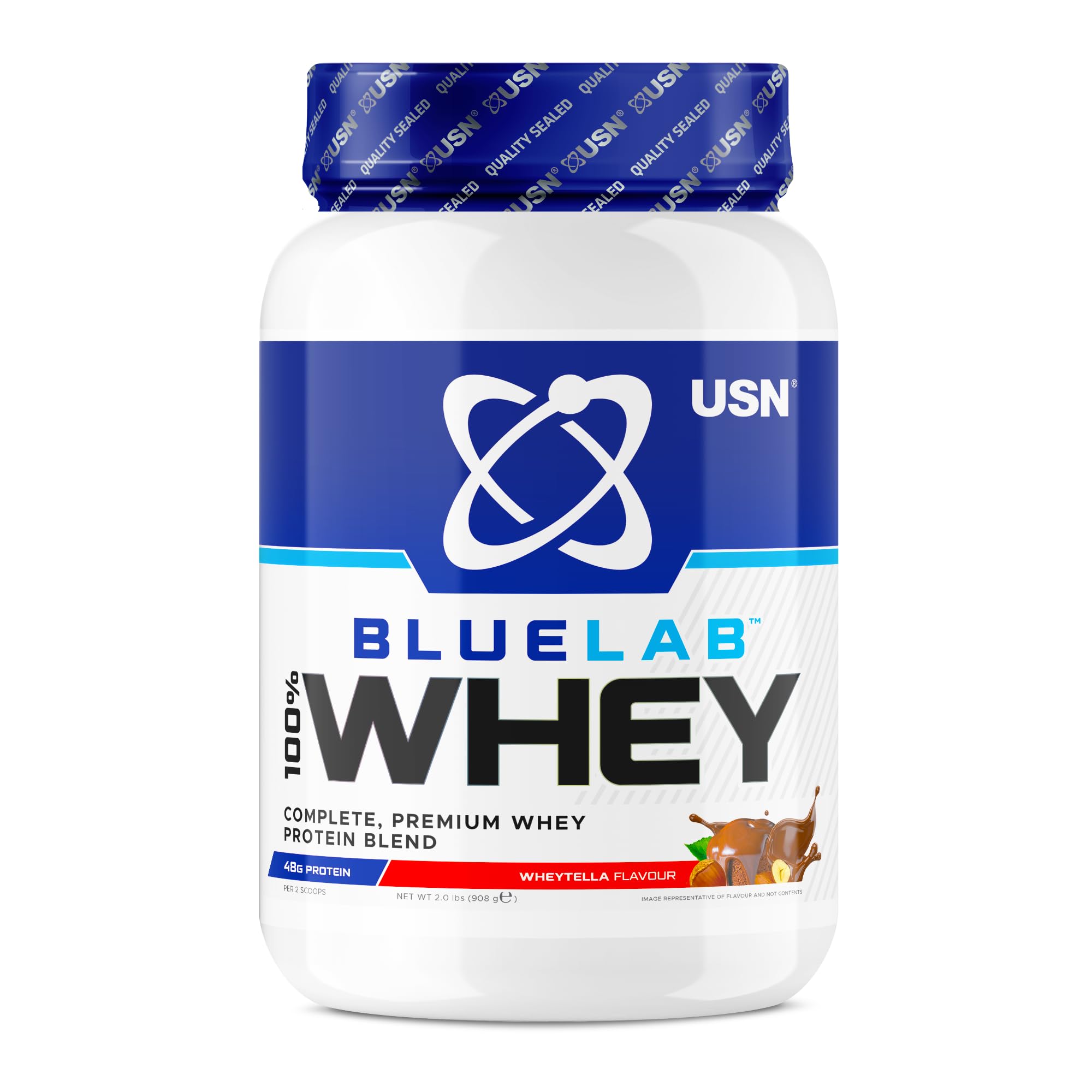 USN Blue Lab Whey Protein Powder: Wheytella - Whey Protein 908g - Post-Workout USN buy supplements canada