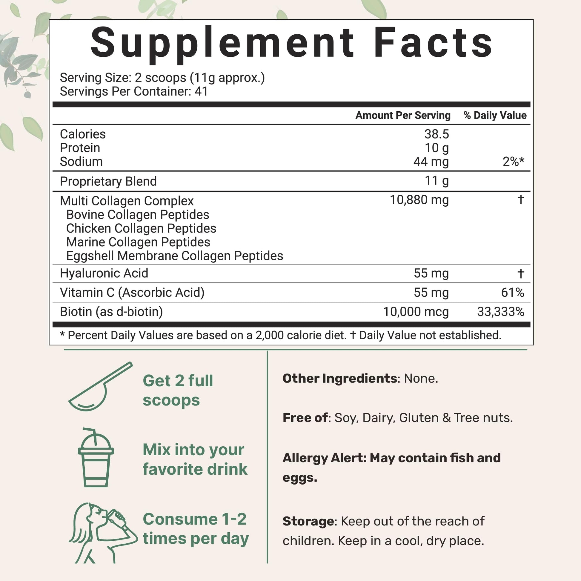 Multi Collagen Peptides Powder, 16 Oz - Hydrolyzed Protein Peptides Micro Ingredients buy supplements canada
