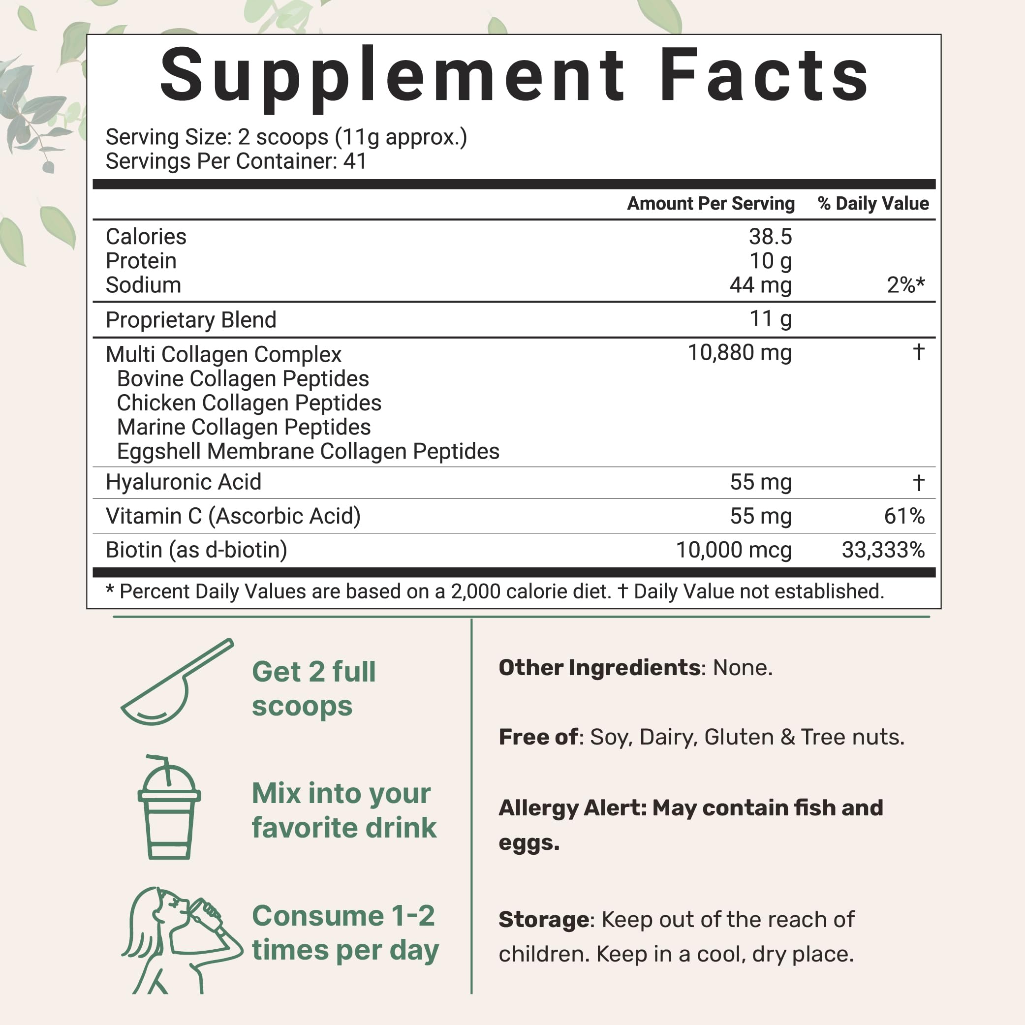 Multi Collagen Peptides Powder, 16 Oz - Hydrolyzed Protein Peptides Micro Ingredients buy supplements canada