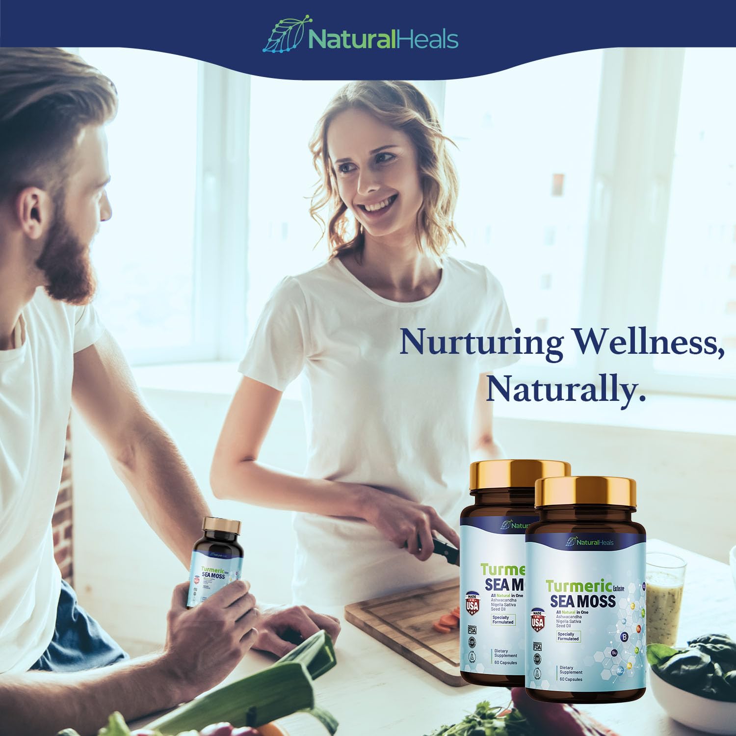 Natural Heals Sea Moss 3000mg: Black Seed Oil 2000mg Ashwagandha 1000mg Turmeric Natural Heals buy supplements canada